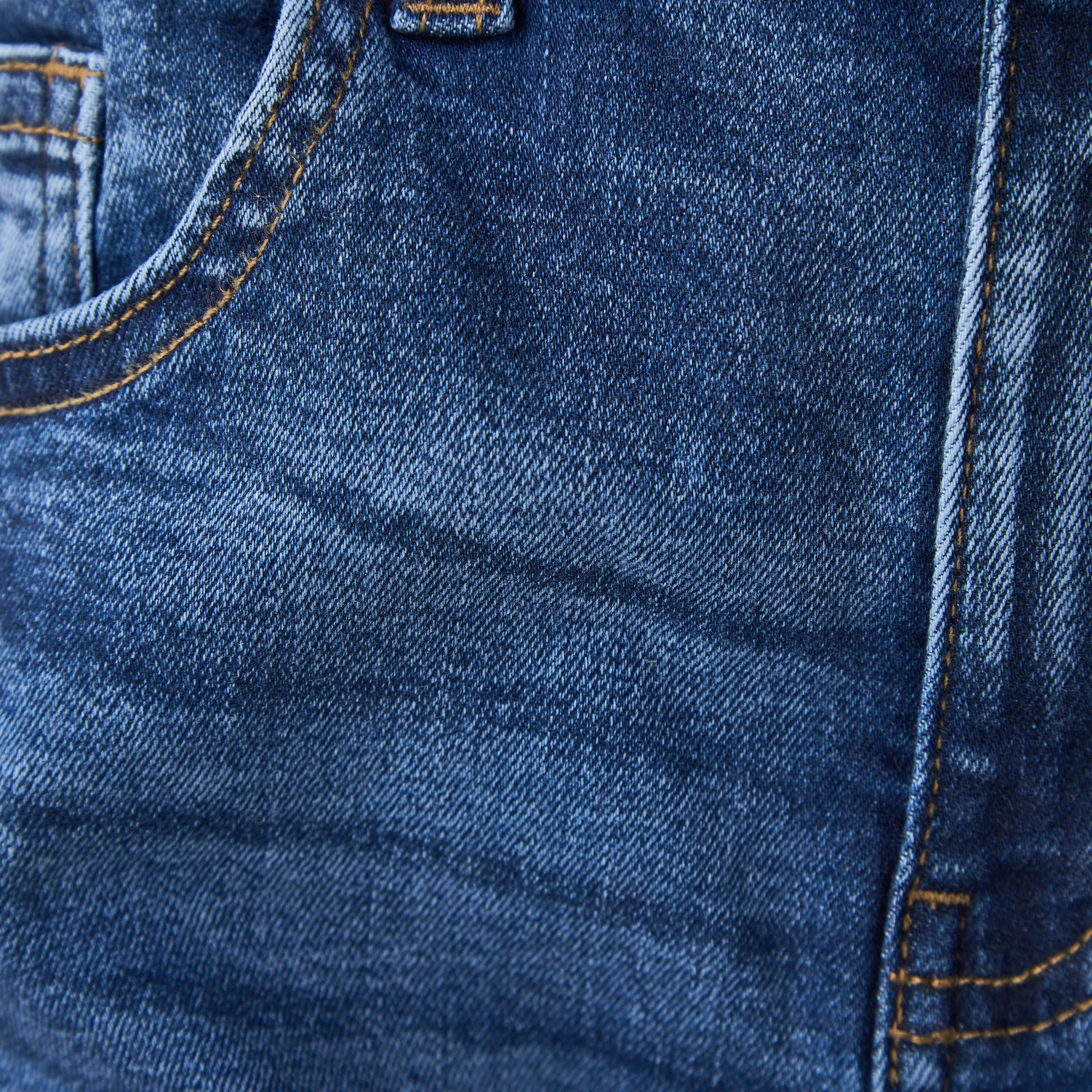 بنطلون جينز بقصة عادية مع زر إغلاق للأولاد من جونيورز-boys-clothing-bottoms-jeans-image-5