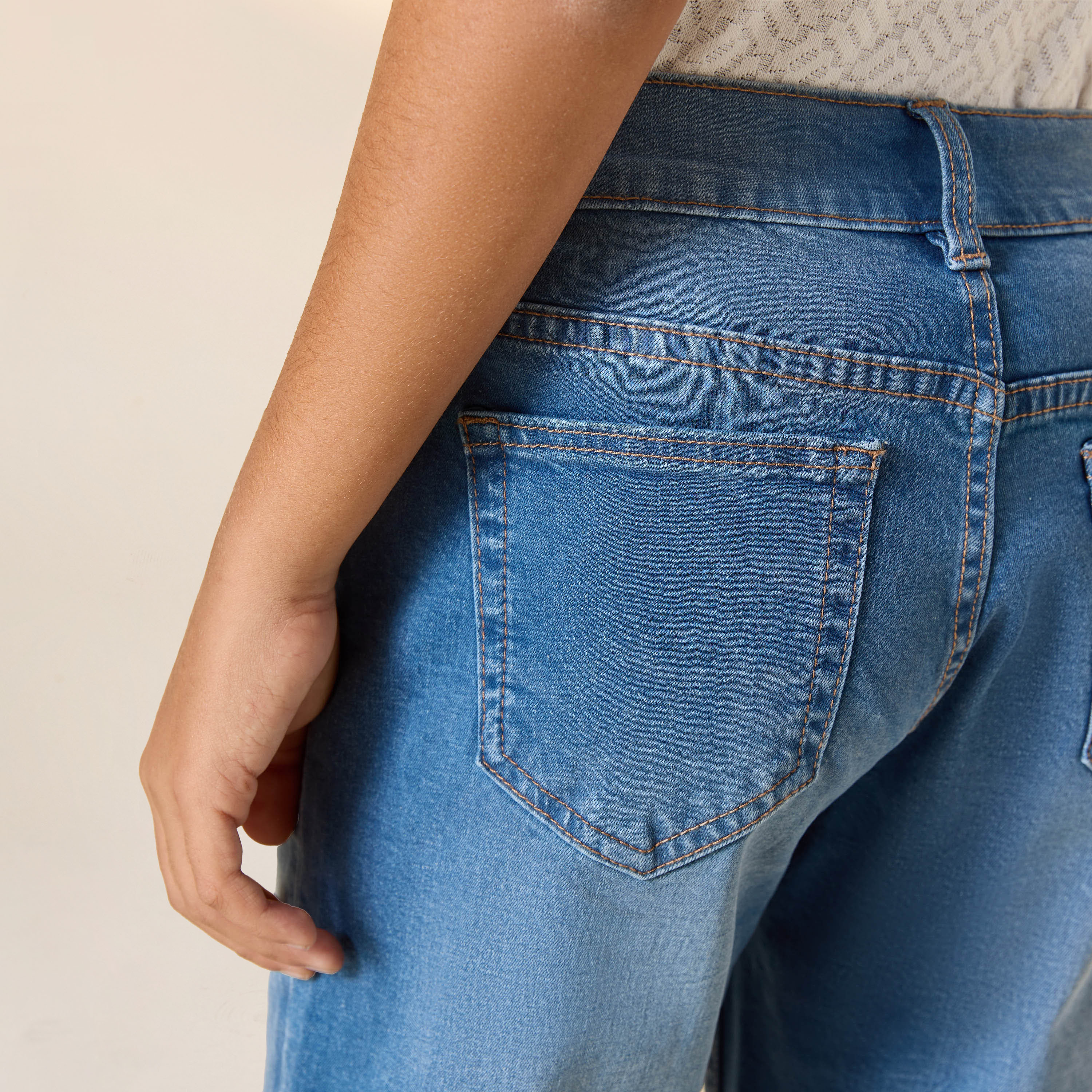 شورت دنيم سادة بجيوب من جونيورز-boys-clothing-bottoms-shorts-image-5