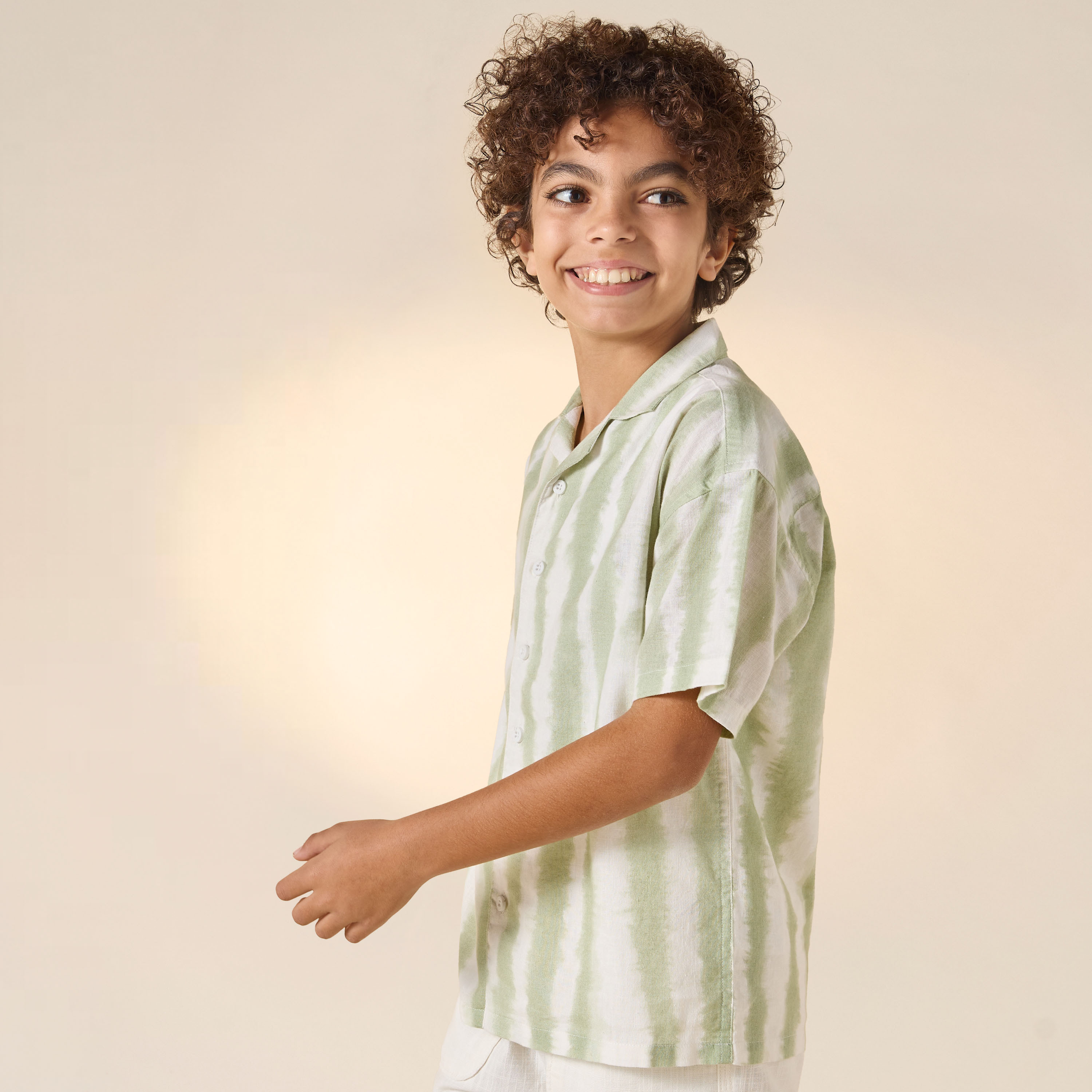 Juniors Tie Dye Shirt with Short Sleeves-boys-clothing-shirts-image-6
