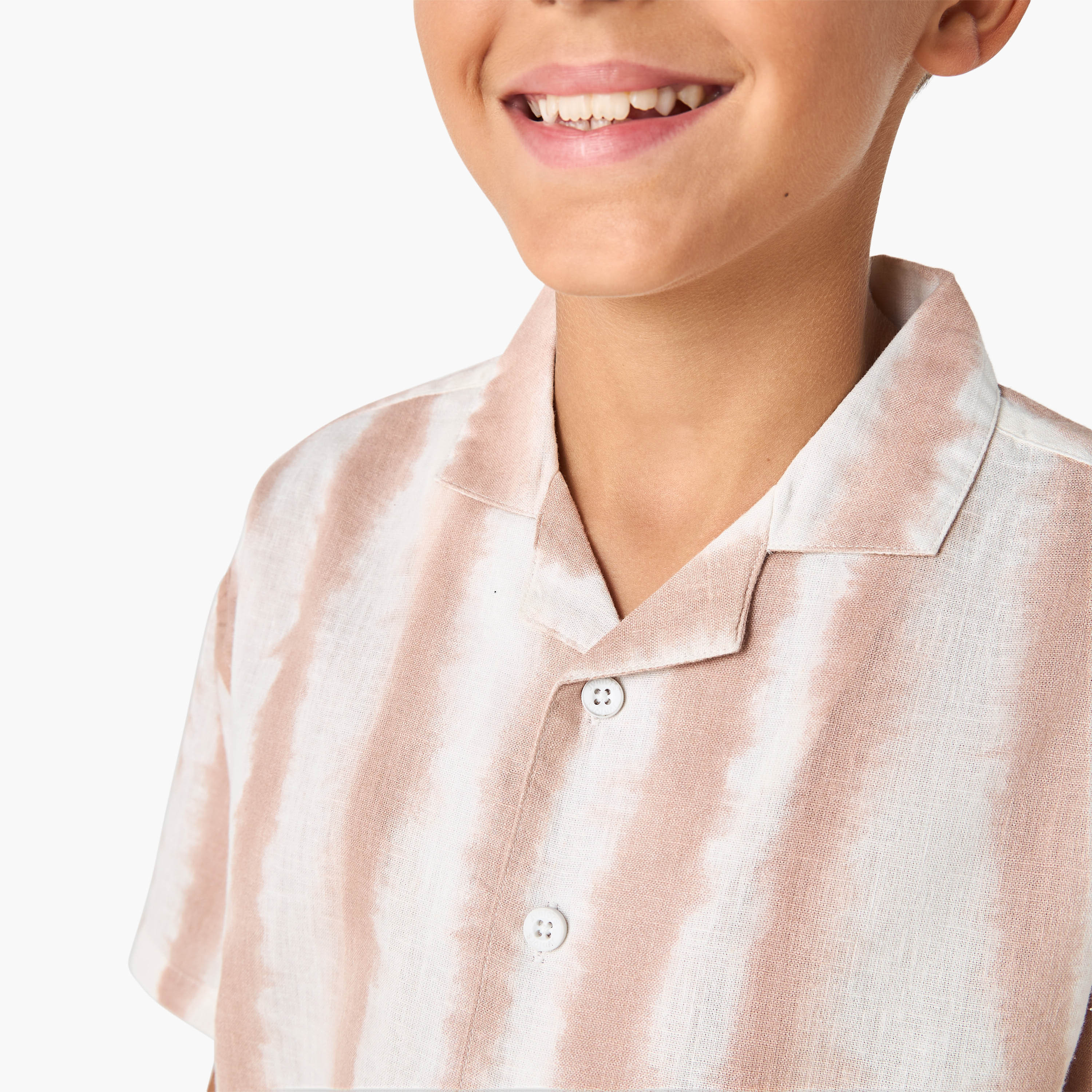 Juniors All-Over Print Shirt with Camp Collar and Short Sleeves-boys-clothing-shirts-image-4