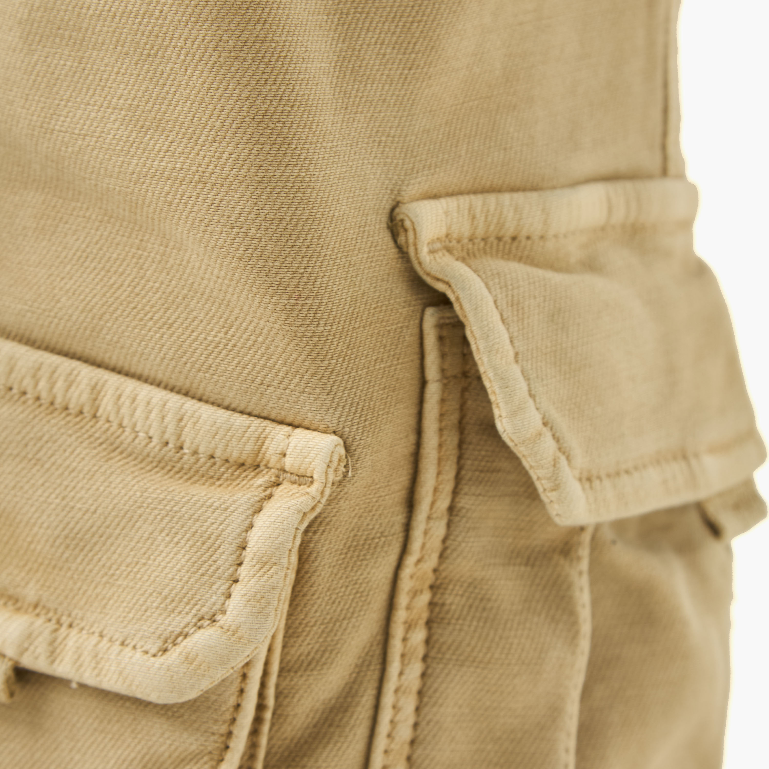 Juniors Solid Cargo Shorts with Drawstring Closure-boys-clothing-bottoms-shorts-image-4