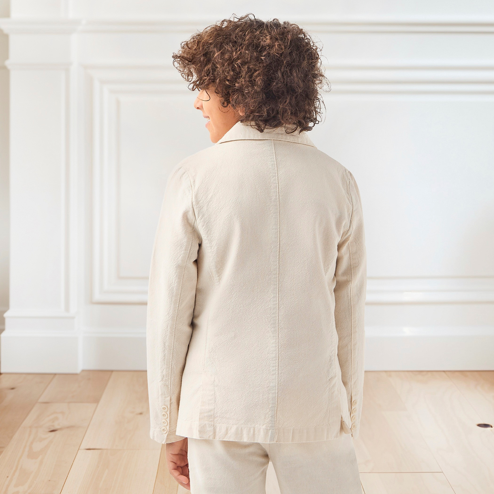 Juniors Textured Notch Lapel Blazer with Long Sleeves-boys-clothing-jacketsandcoats-image-3