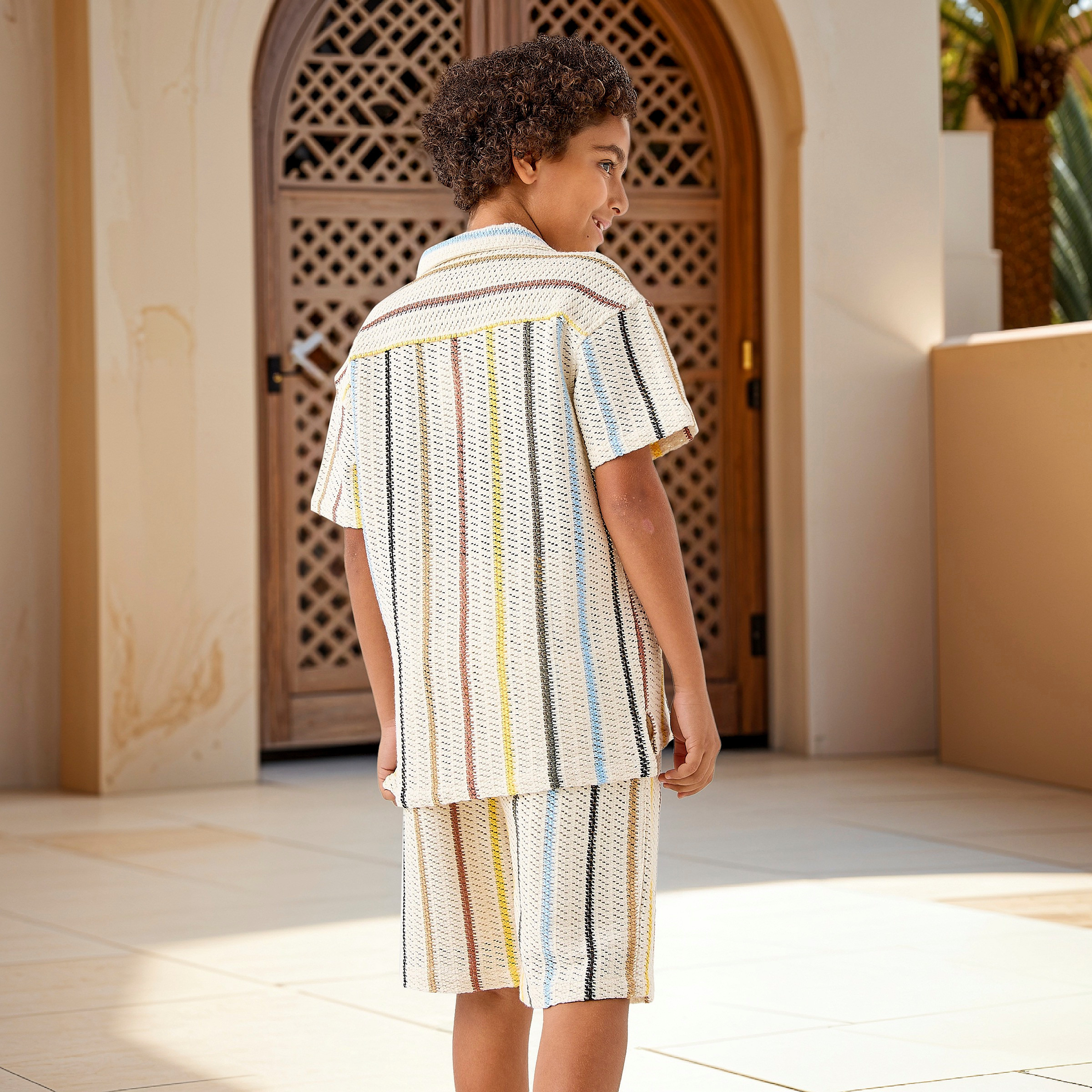 طقم شورت وقميص مخطط من جونيورز-boys-clothing-setsandcoords-image-3