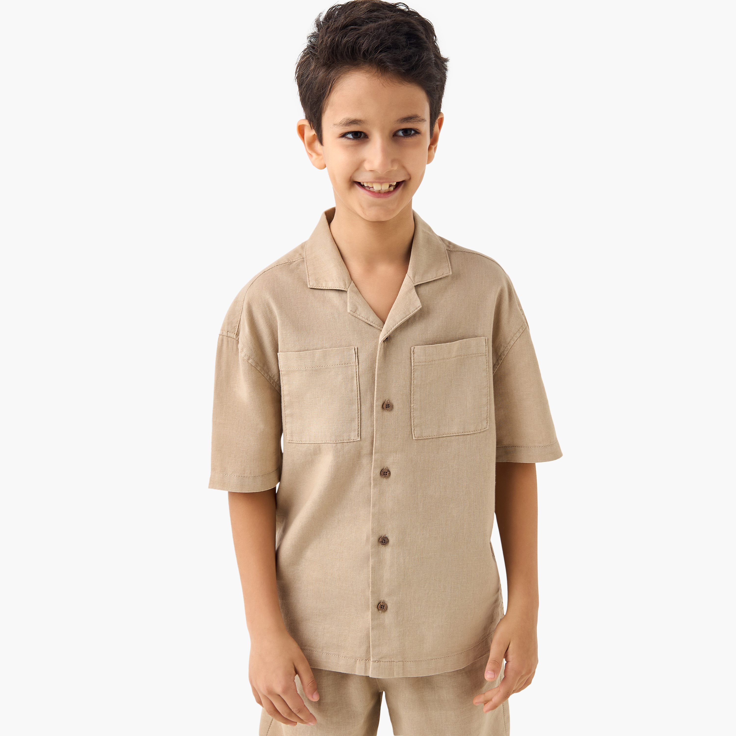 طقم قميص وشورت سادة من جونيورز-boys-clothing-setsandcoords-image-2