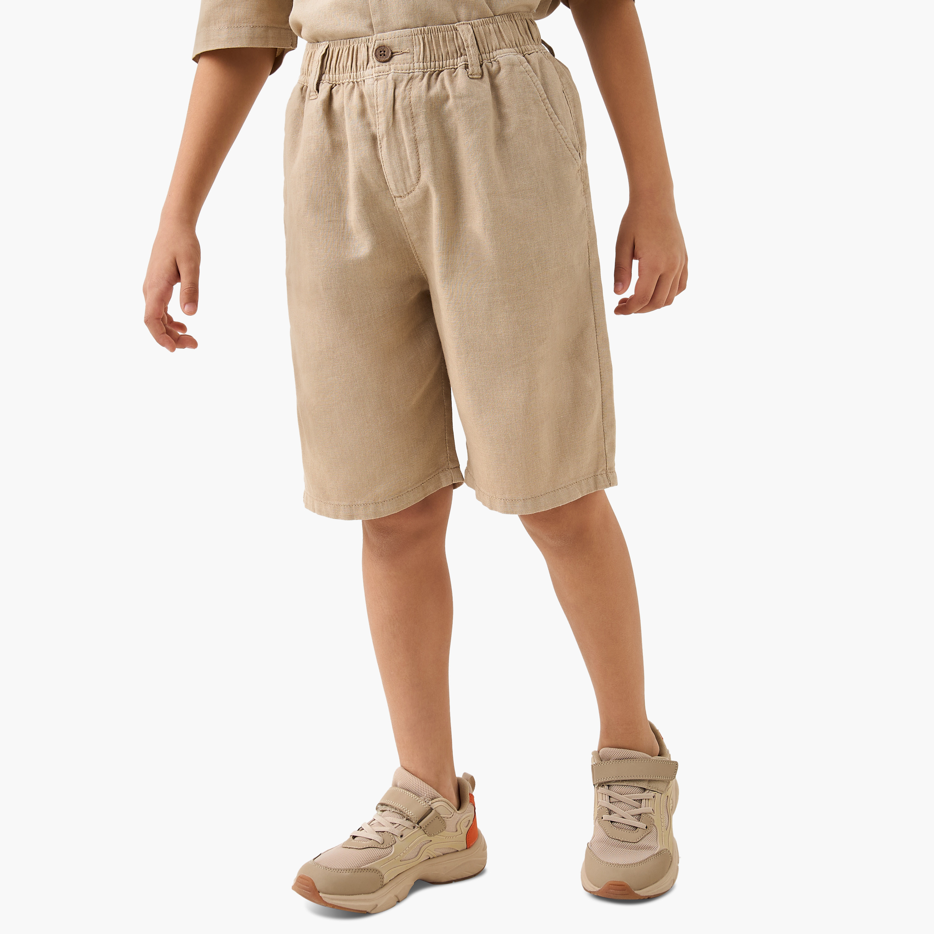 طقم قميص وشورت سادة من جونيورز-boys-clothing-setsandcoords-image-3