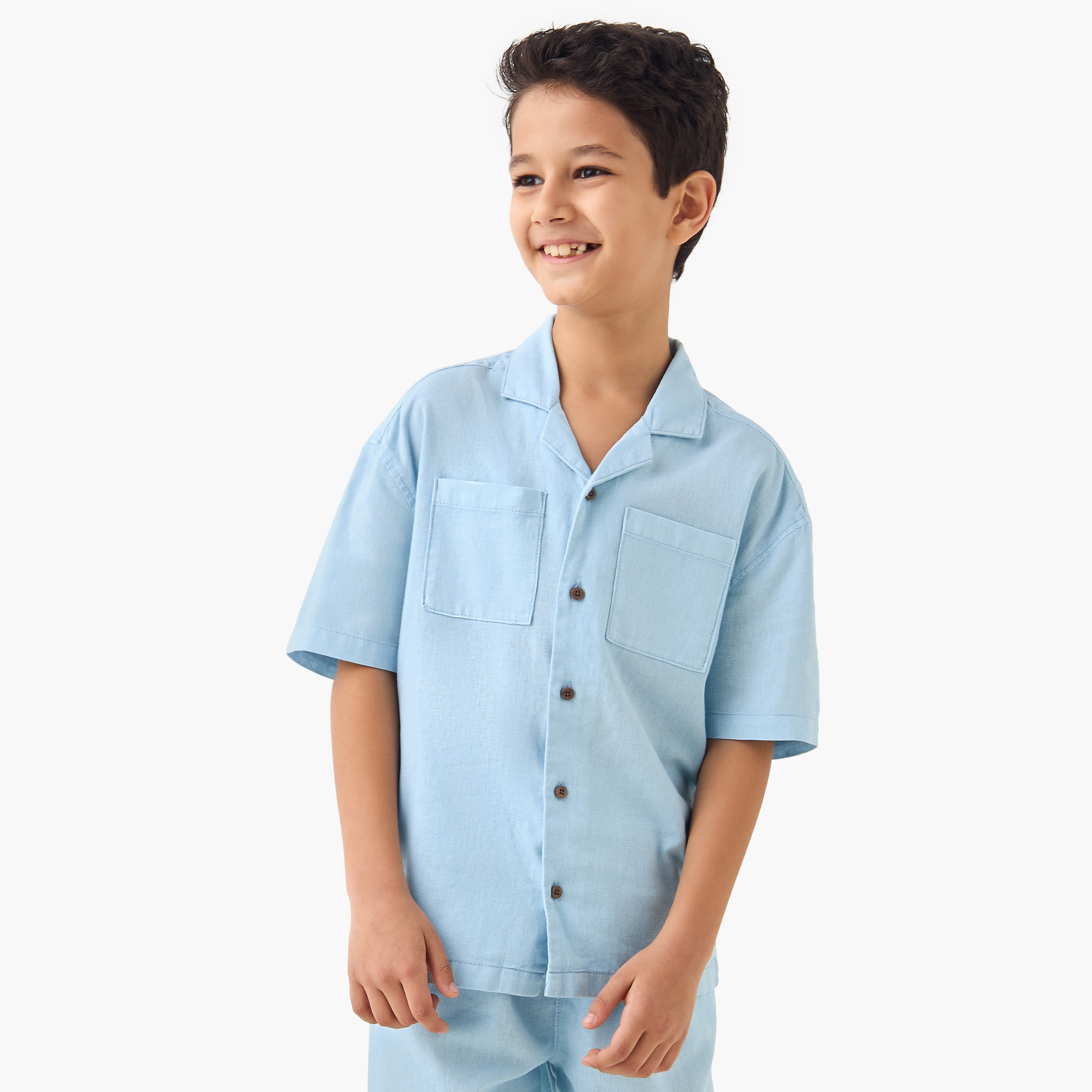 طقم قميص وشورت سادة من جونيورز-boys-clothing-setsandcoords-image-2