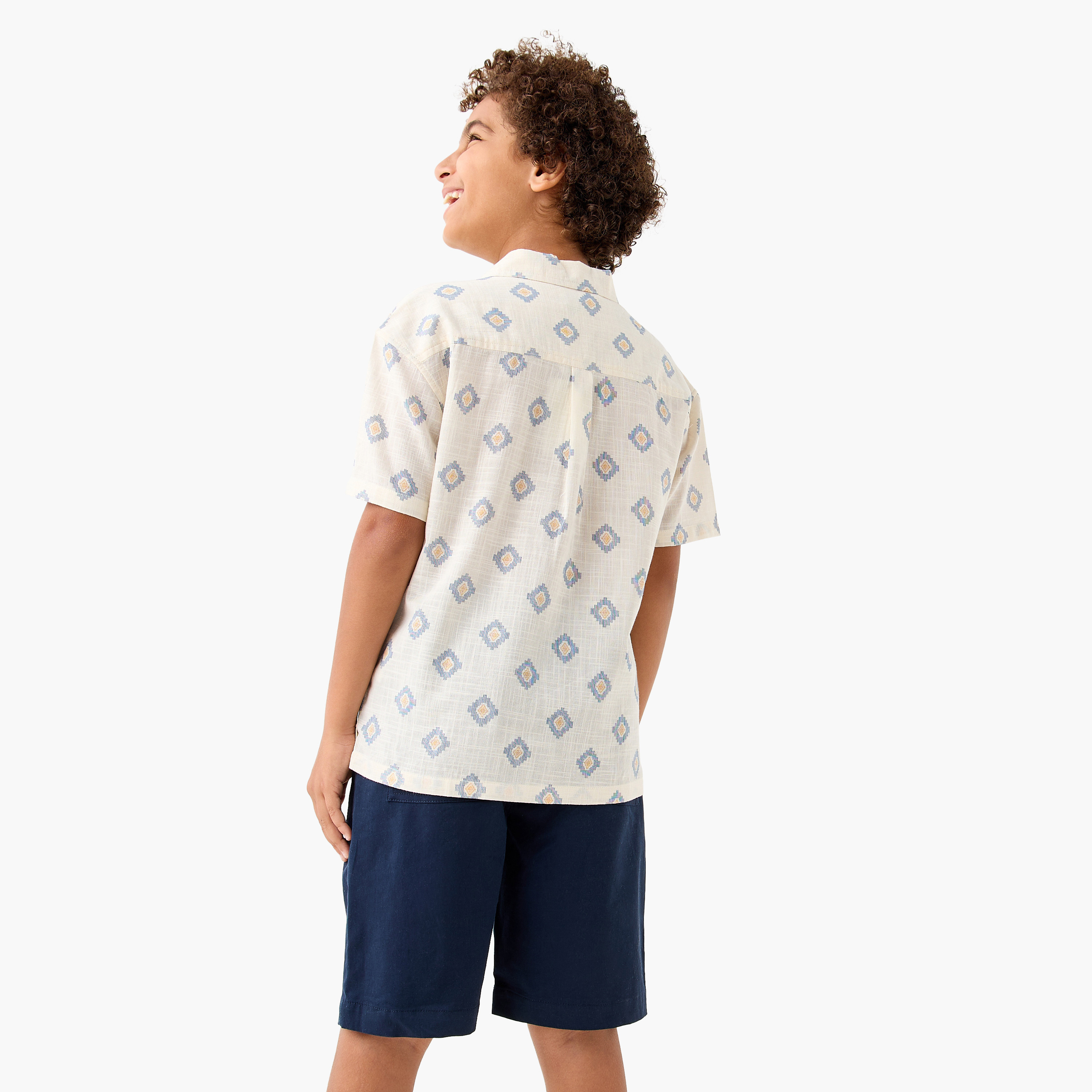 Juniors Printed Shirt and Shorts Set-boys-clothing-setsandcoords-image-4