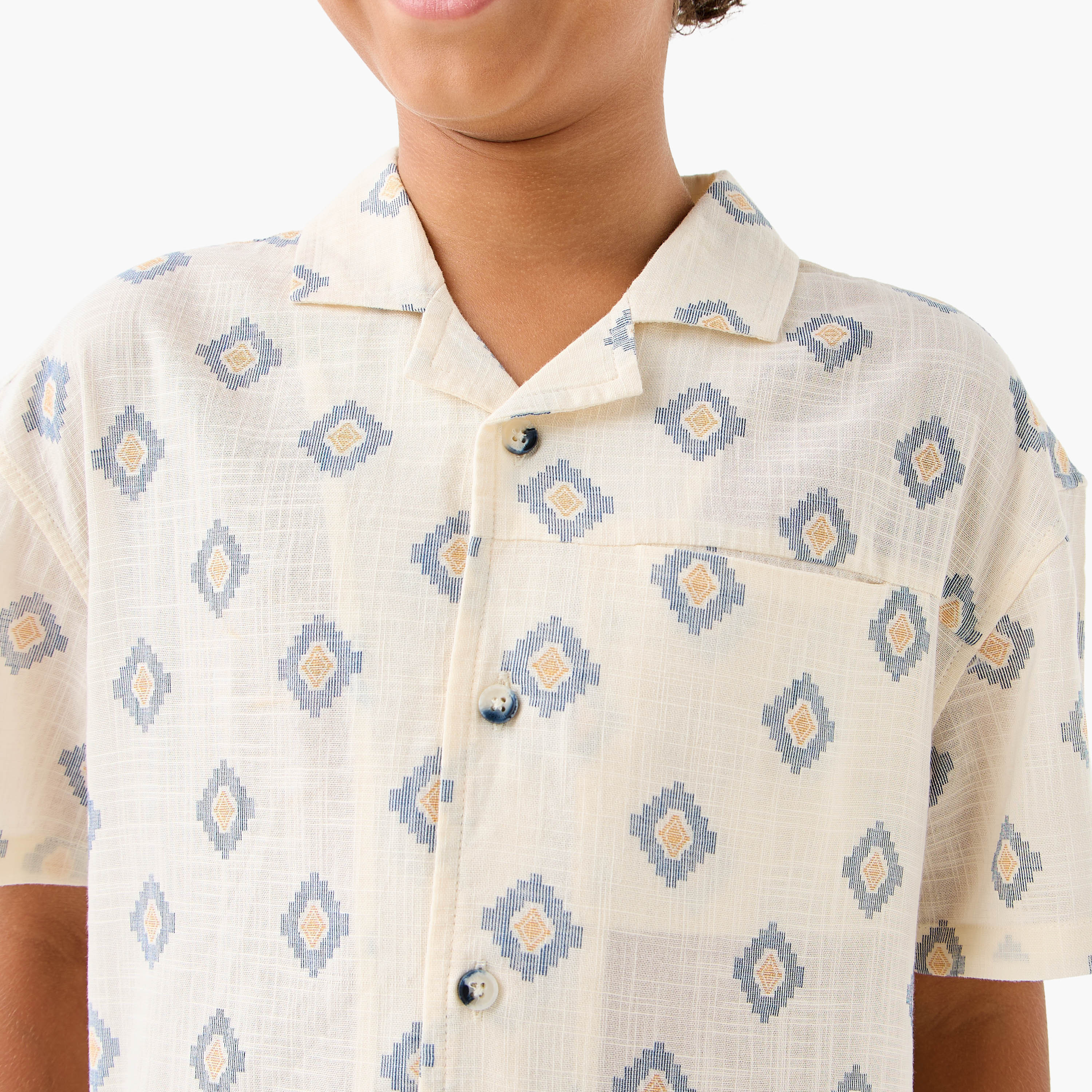 Juniors Printed Shirt and Shorts Set-boys-clothing-setsandcoords-image-5