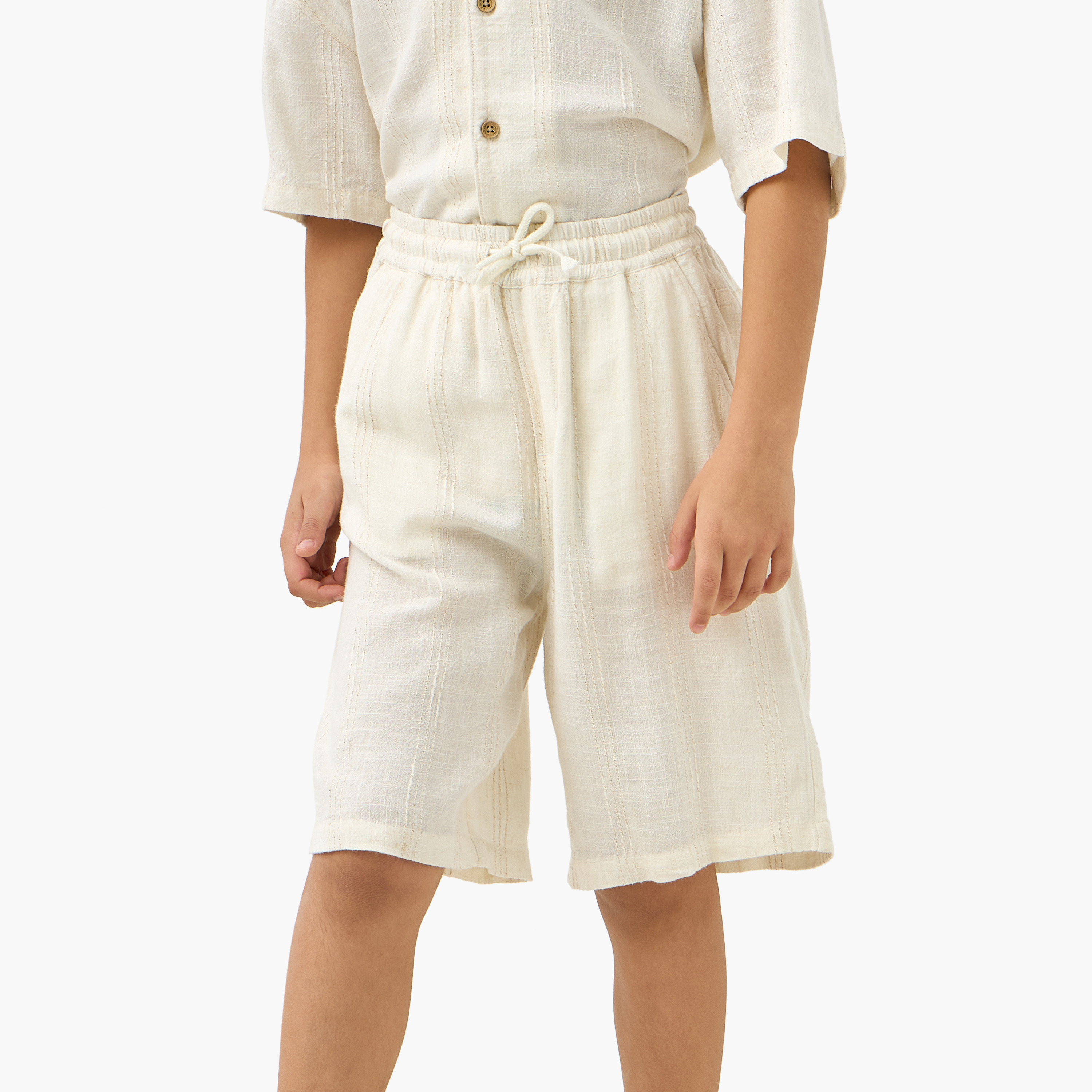 طقم شورت وقميص بارز الملمس من جونيورز-boys-clothing-setsandcoords-image-3