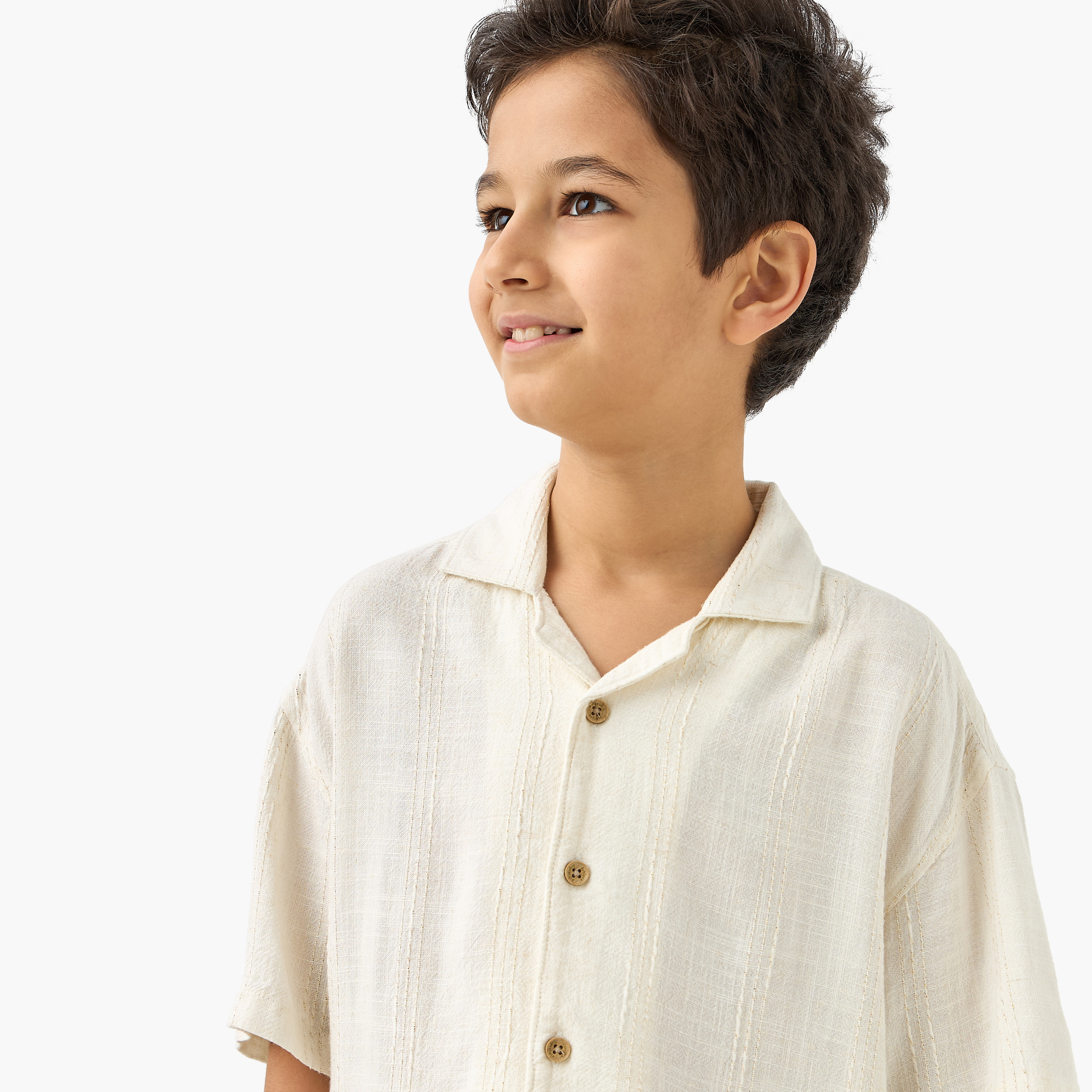طقم شورت وقميص بارز الملمس من جونيورز-boys-clothing-setsandcoords-image-5