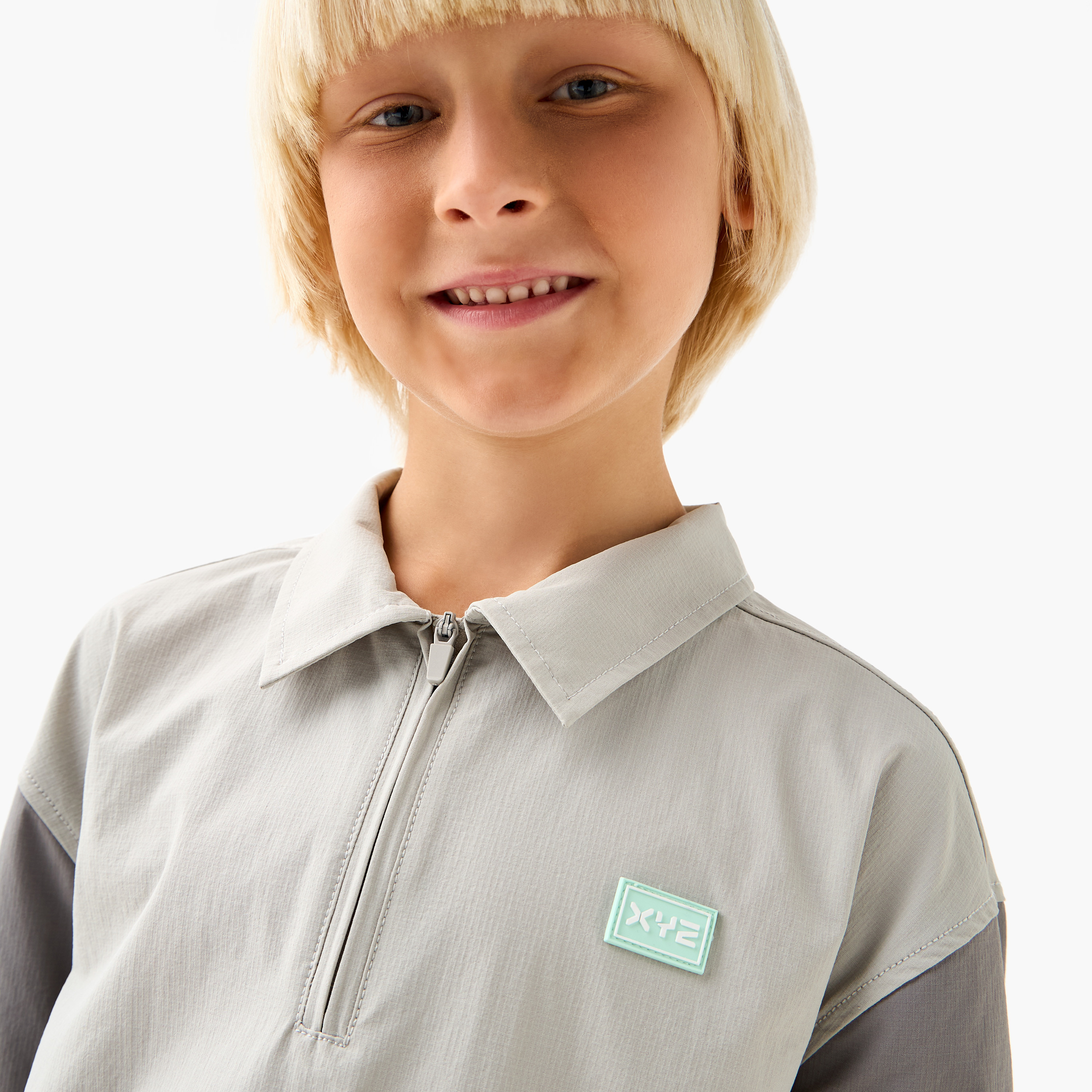 XYZ Colourblock Polo T-shirt with Pockets and Short Sleeves-sports-boys-clothing-tops-image-4
