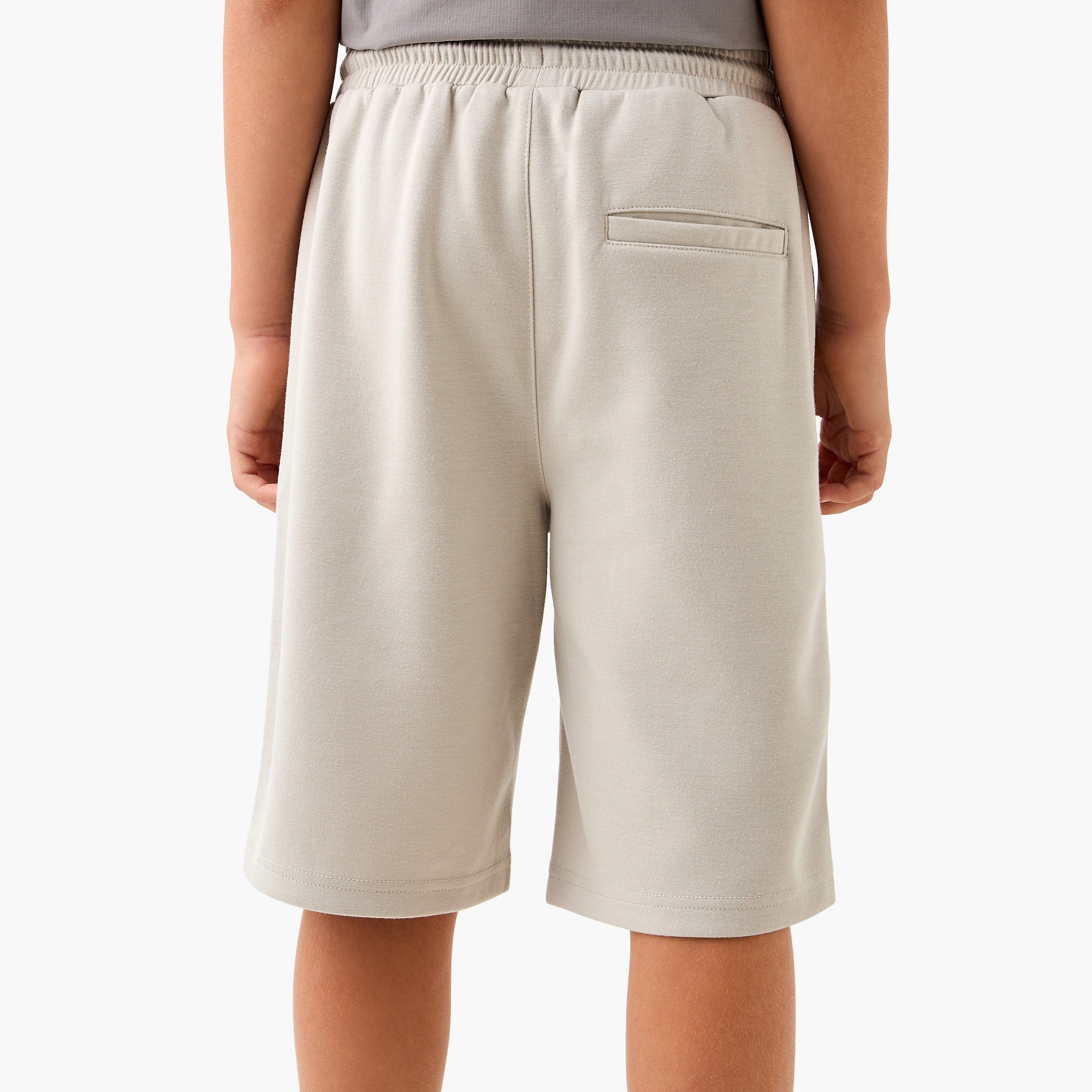 XYZ Panelled Cargo Shorts with Drawstring Closure and Pockets-sports-boys-clothing-bottoms-image-3