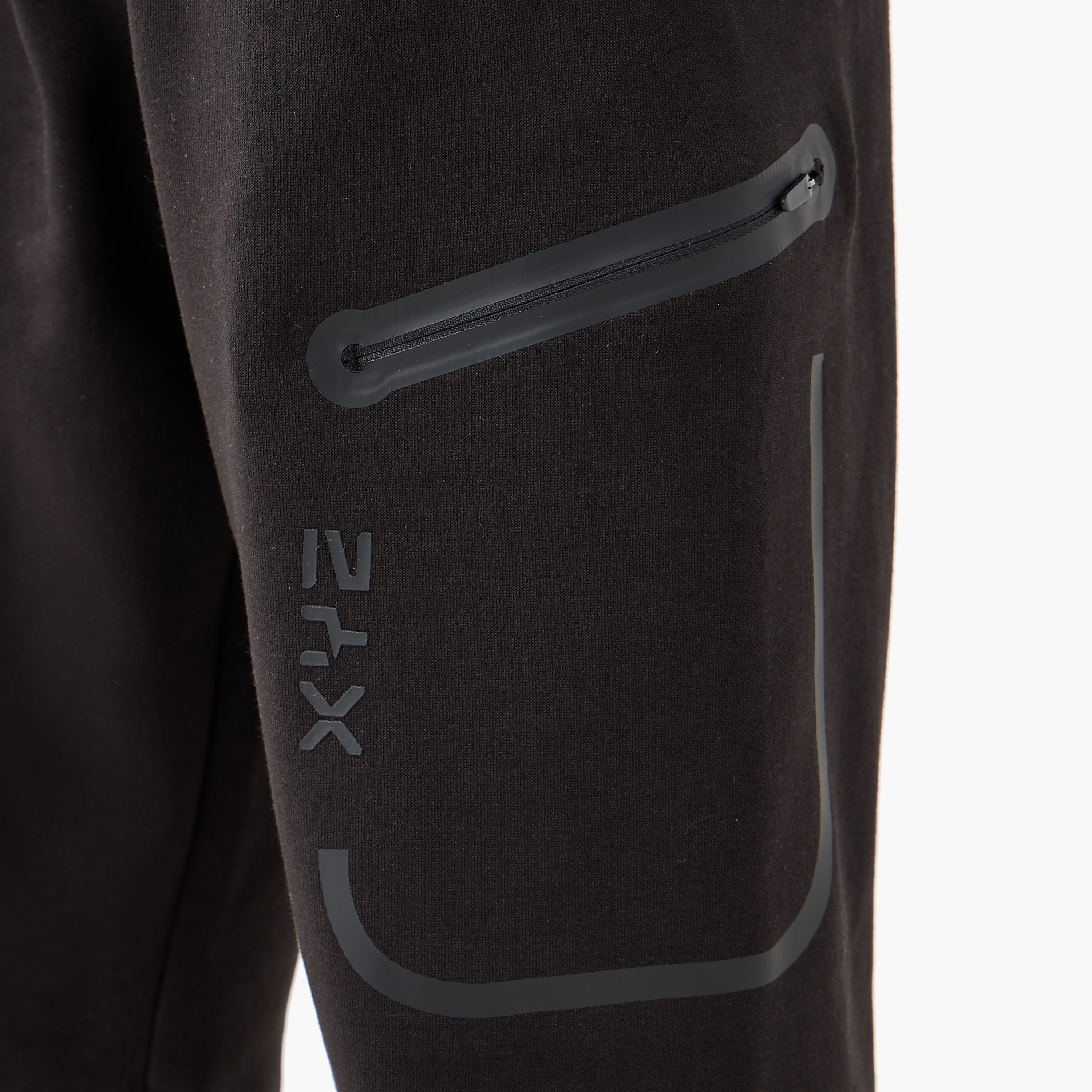 XYZ Logo Print Joggers with Pockets and Drawstring Closure-boys-clothing-sportswear-bottoms-image-5