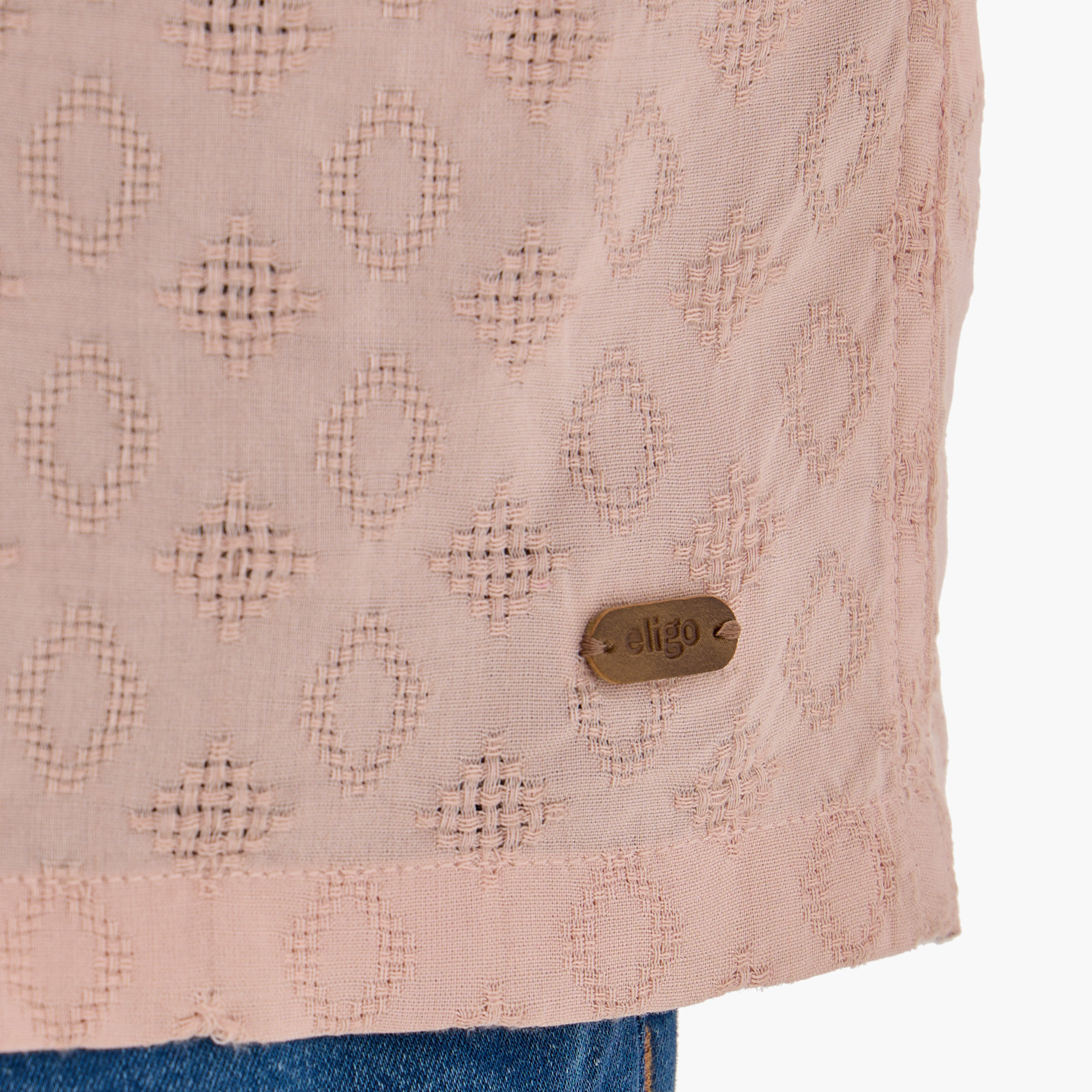 Eligo Textured Camp Collar Shirt with Short Sleeves and Button Closure-boys-clothing-shirts-image-5
