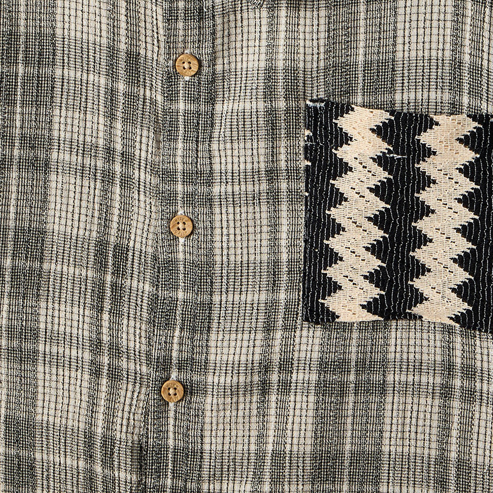 Eligo Checked Shirt with Crochet Pocket and Button Closure-boys-clothing-shirts-image-4