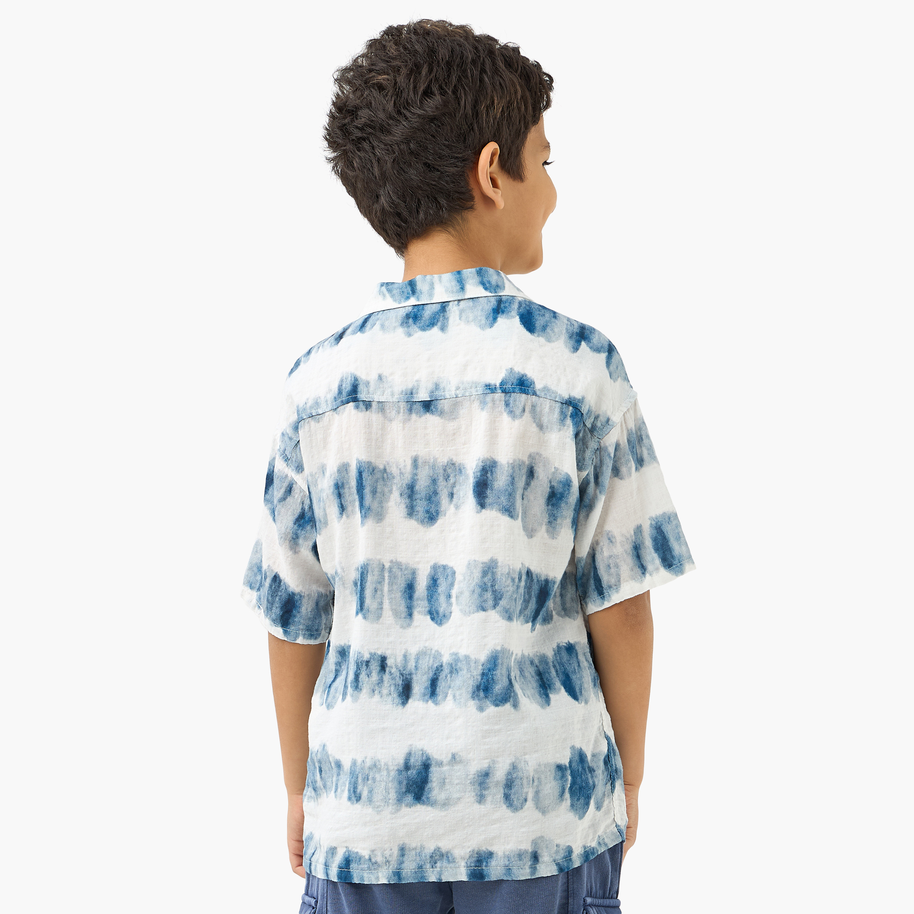 Eligo All-Over Print Camp Collar Shirt with Short Sleeves-boys-clothing-shirts-image-3
