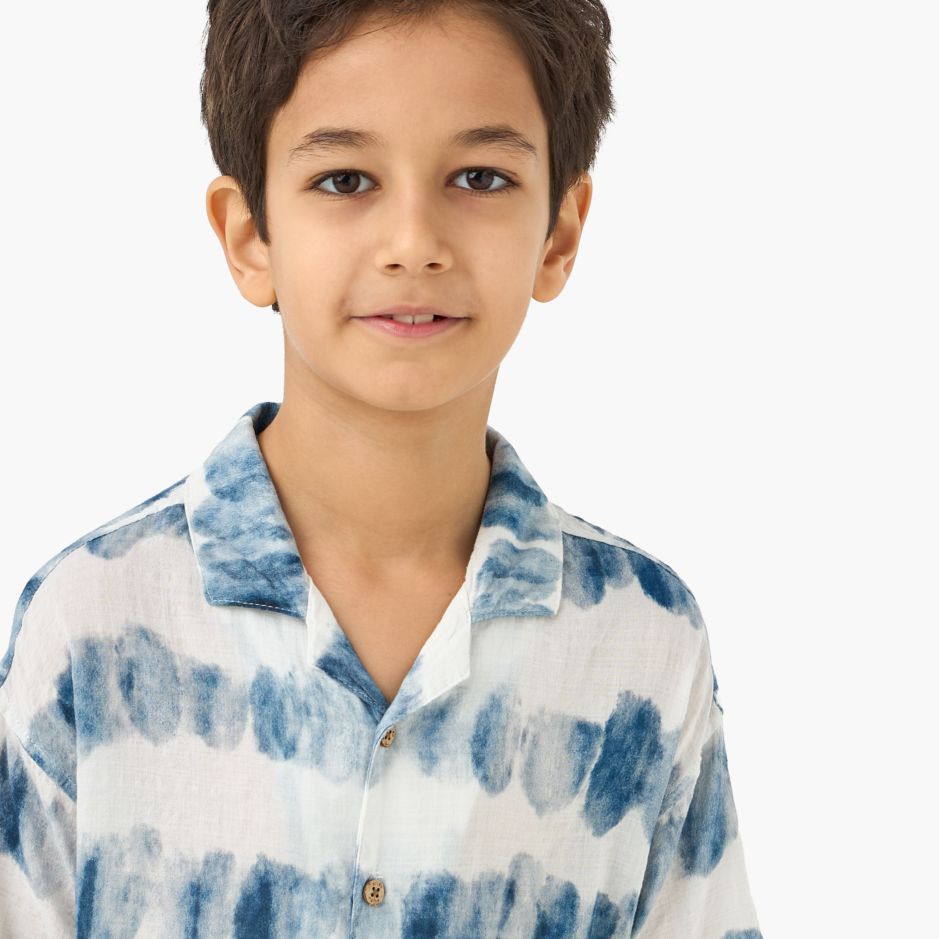 Eligo All-Over Print Camp Collar Shirt with Short Sleeves-boys-clothing-shirts-image-4