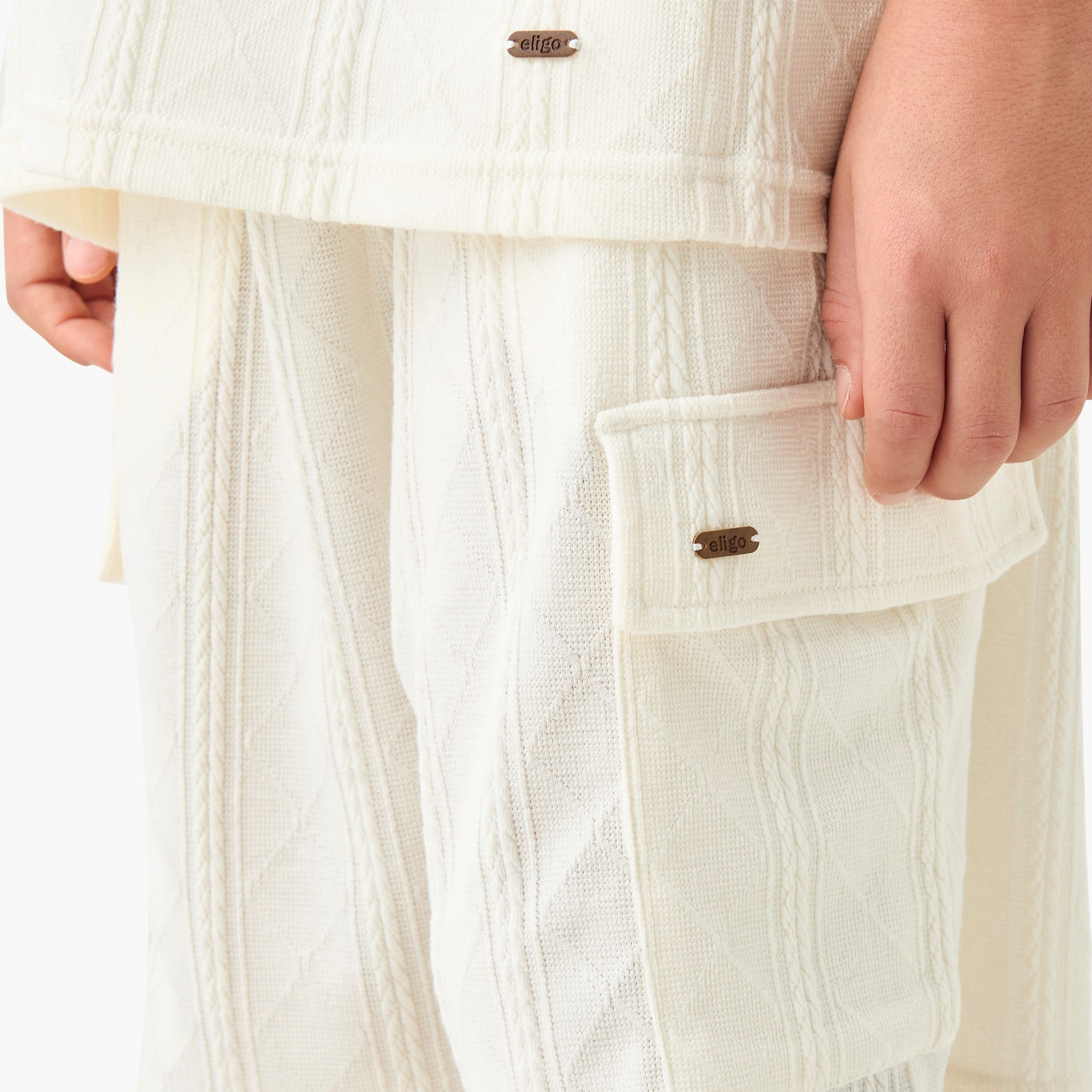 Eligo Textured Polo T-shirt and Shorts Set-boys-clothing-setsandcoords-image-6