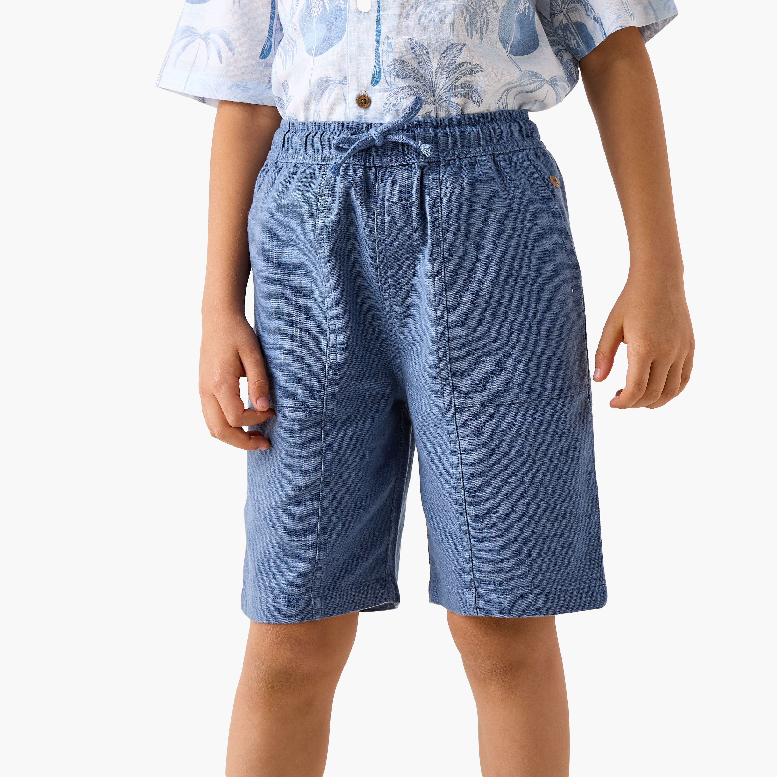 طقم قميص بطبعات استوائية وشورت من إليجو-boys-clothing-setsandcoords-image-3