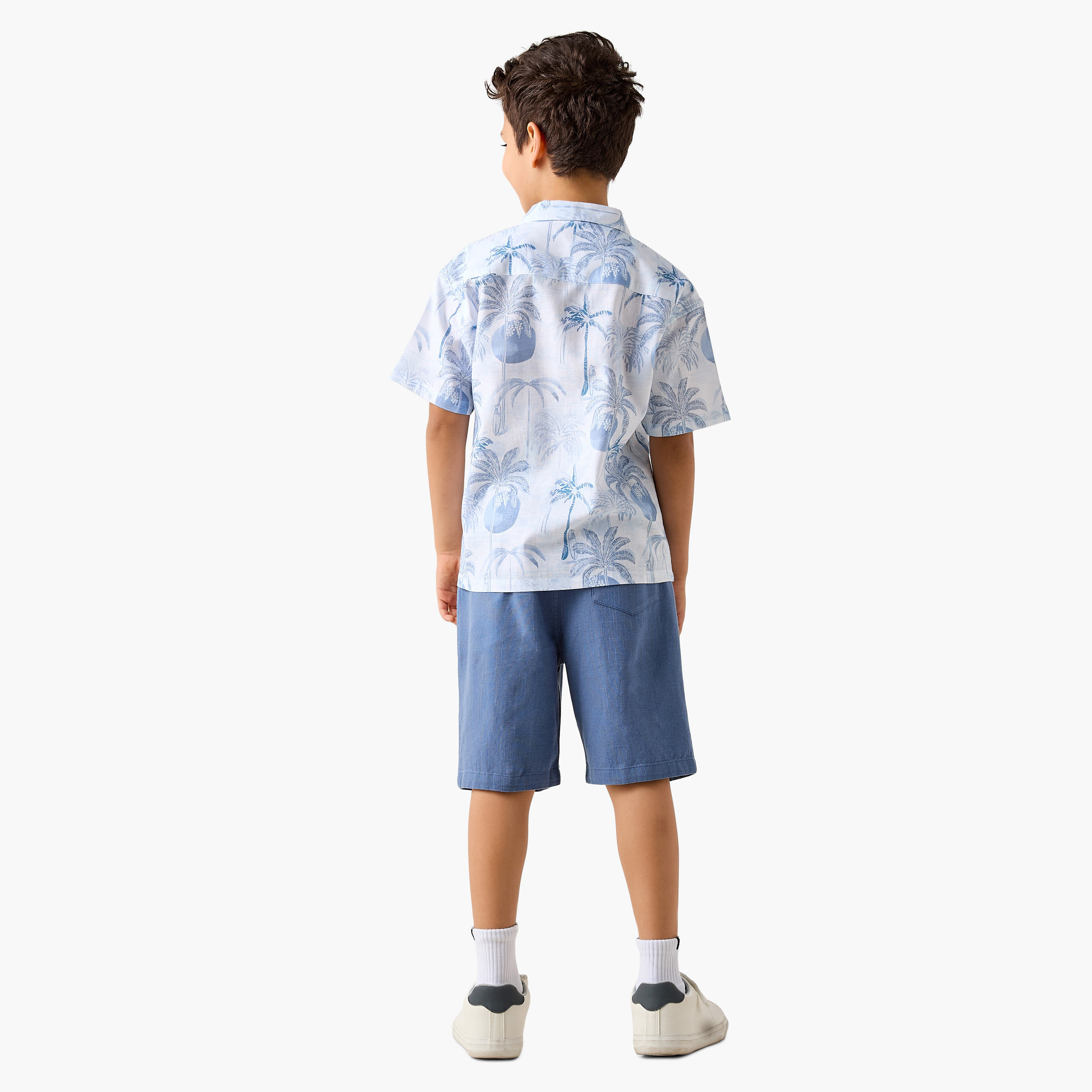 طقم قميص بطبعات استوائية وشورت من إليجو-boys-clothing-setsandcoords-image-2