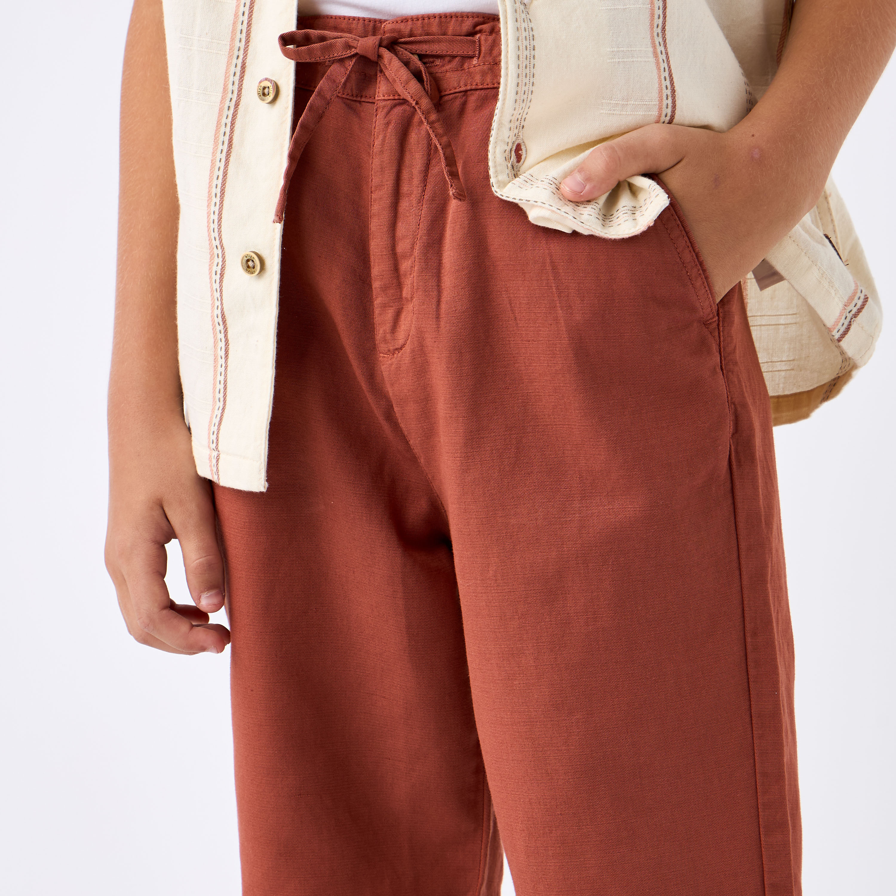 Eligo Striped Shirt and Solid Shorts Set-boys-clothing-setsandcoords-image-6