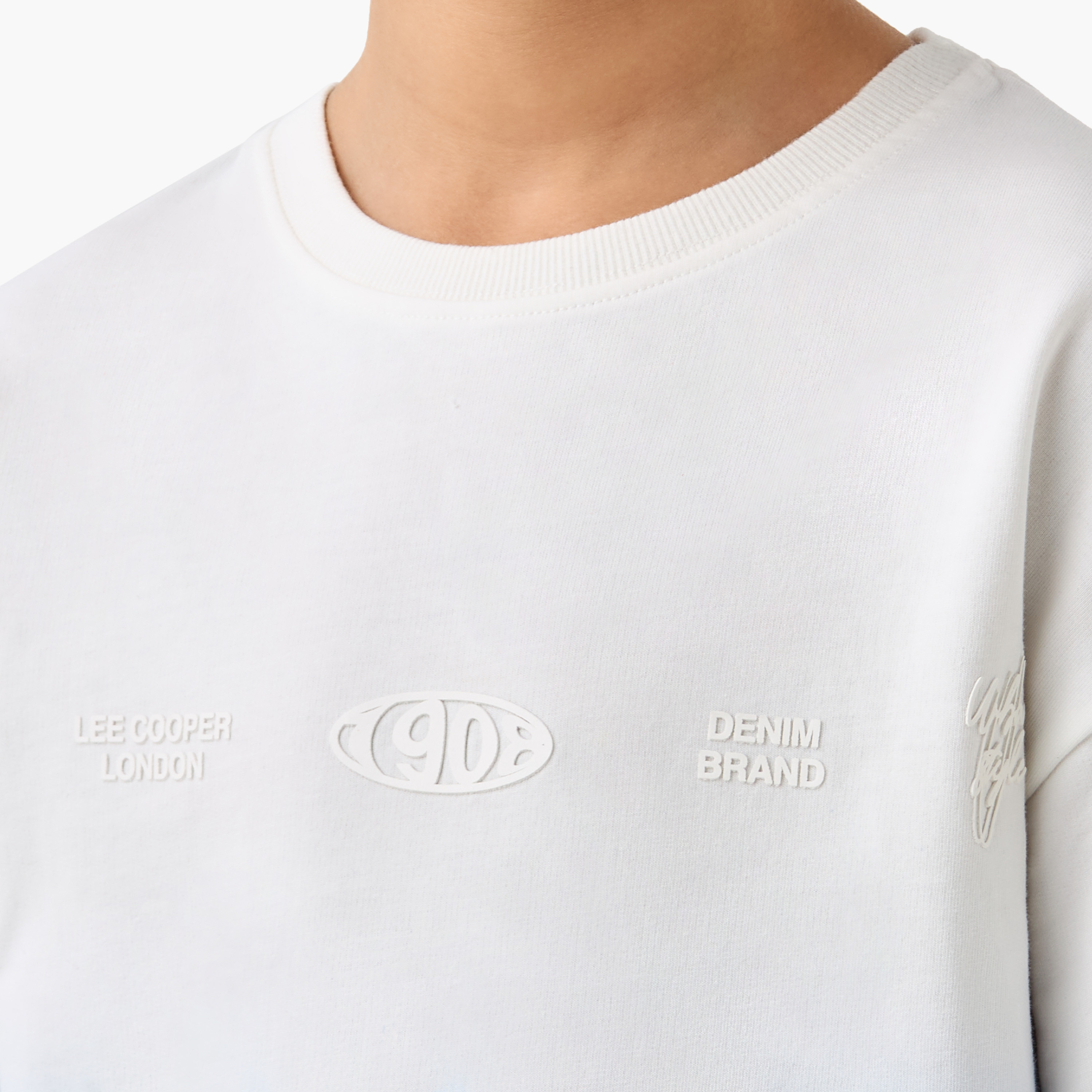 Lee Cooper Ombre T-shirt with Short Sleeves-boys-clothing-tshirtsandpolos-image-5