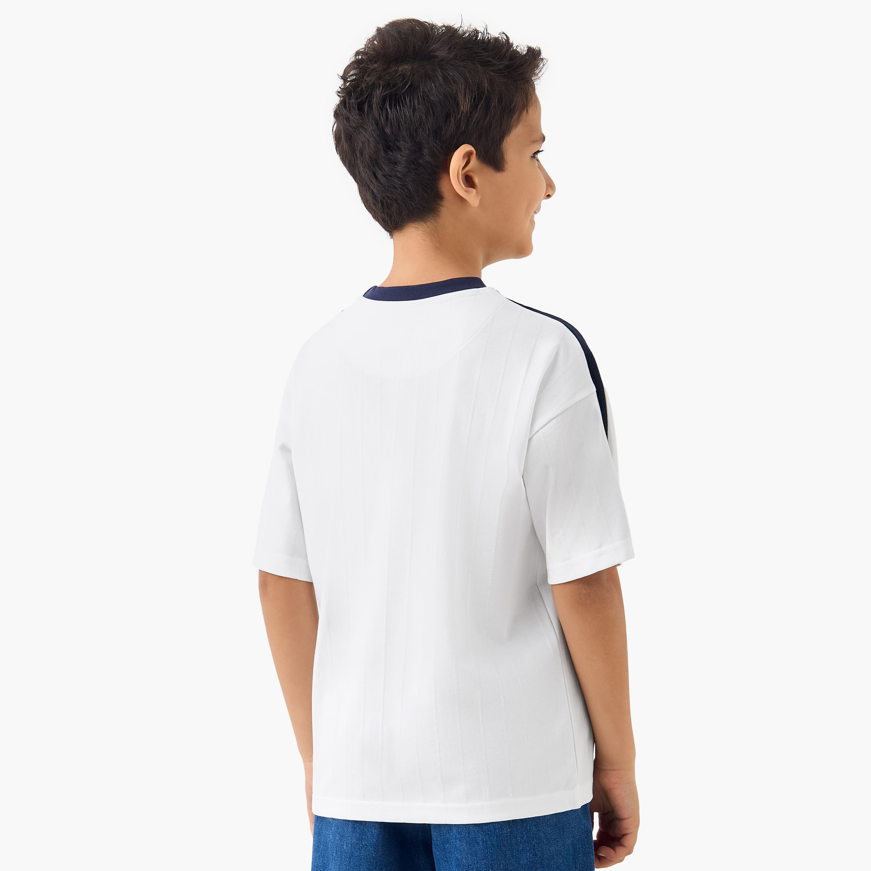 Lee Cooper Varsity Print Crew T-shirt with Short Sleeves-boys-clothing-tshirtsandpolos-image-3