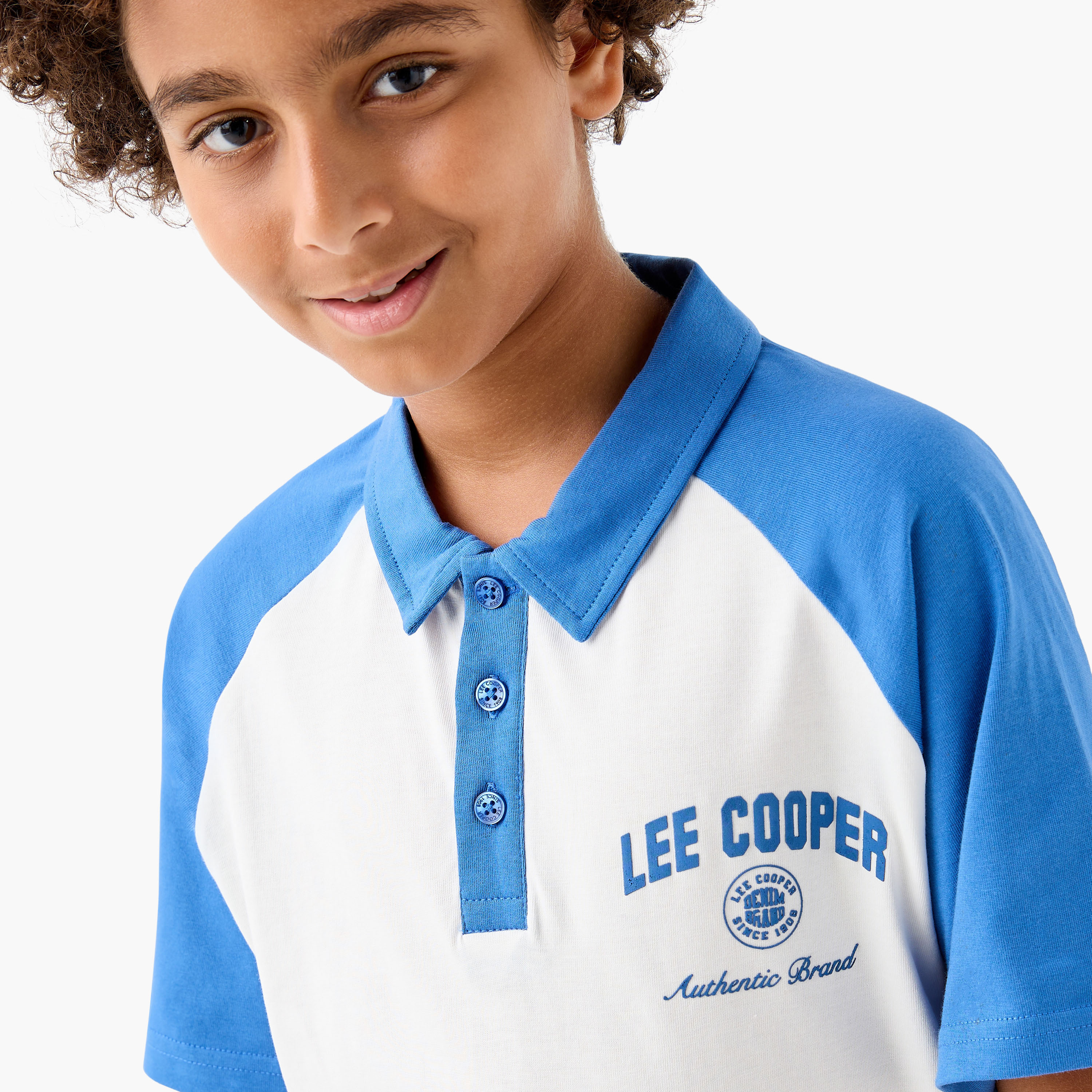 تيشيرت بولو بتصميم كتل الألوان وأكمام راجلان من لي كوبر-boys-clothing-tshirtsandpolos-image-4