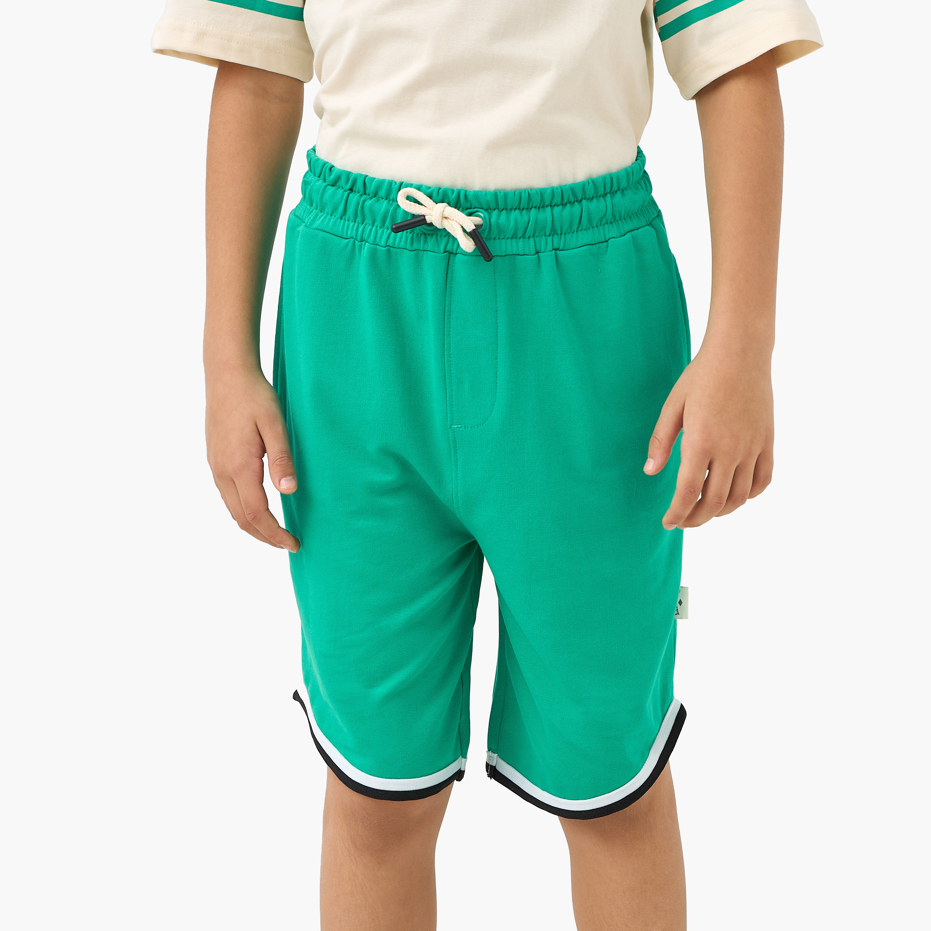 Lee Cooper Logo Print Polo T-shirt and Shorts Set-boys-clothing-setsandcoords-image-3