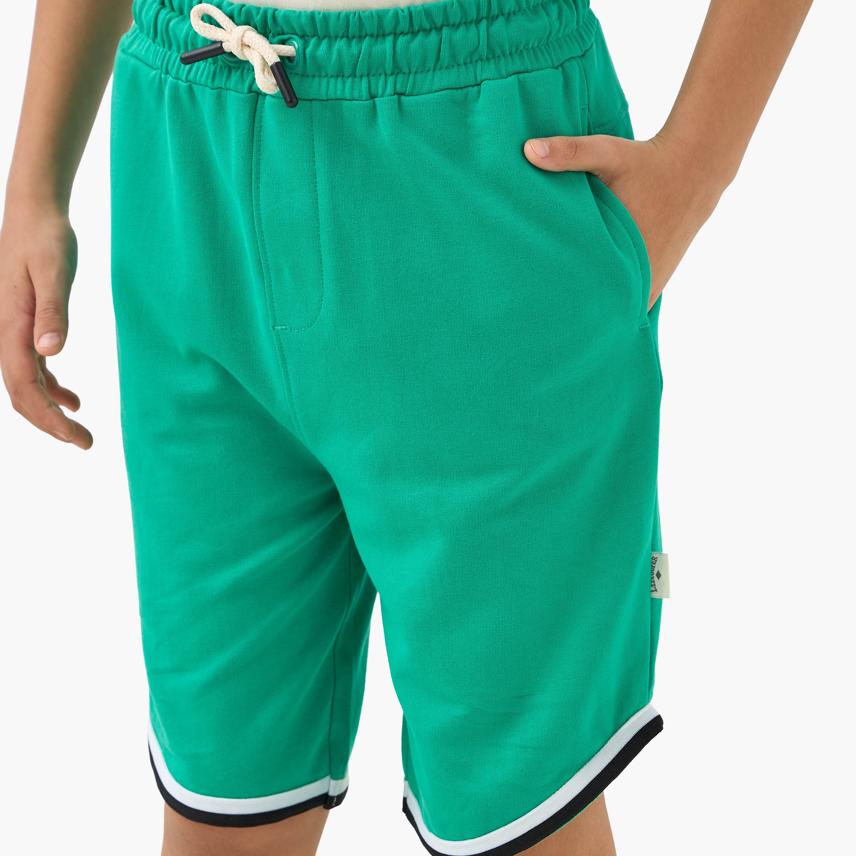 Lee Cooper Logo Print Polo T-shirt and Shorts Set-boys-clothing-setsandcoords-image-6