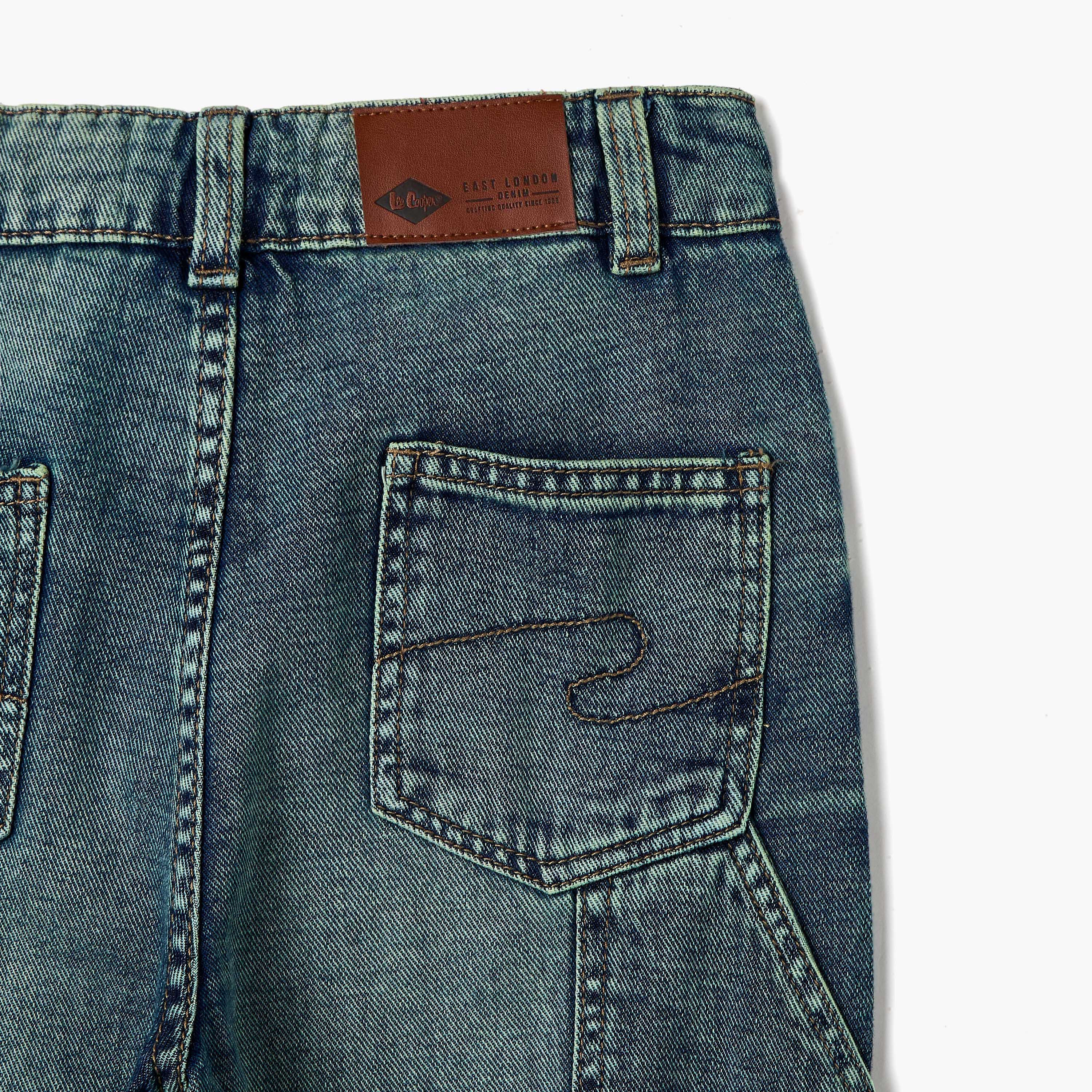 Lee Cooper Solid Jeans with Pockets-boys-clothing-bottoms-jeans-image-5