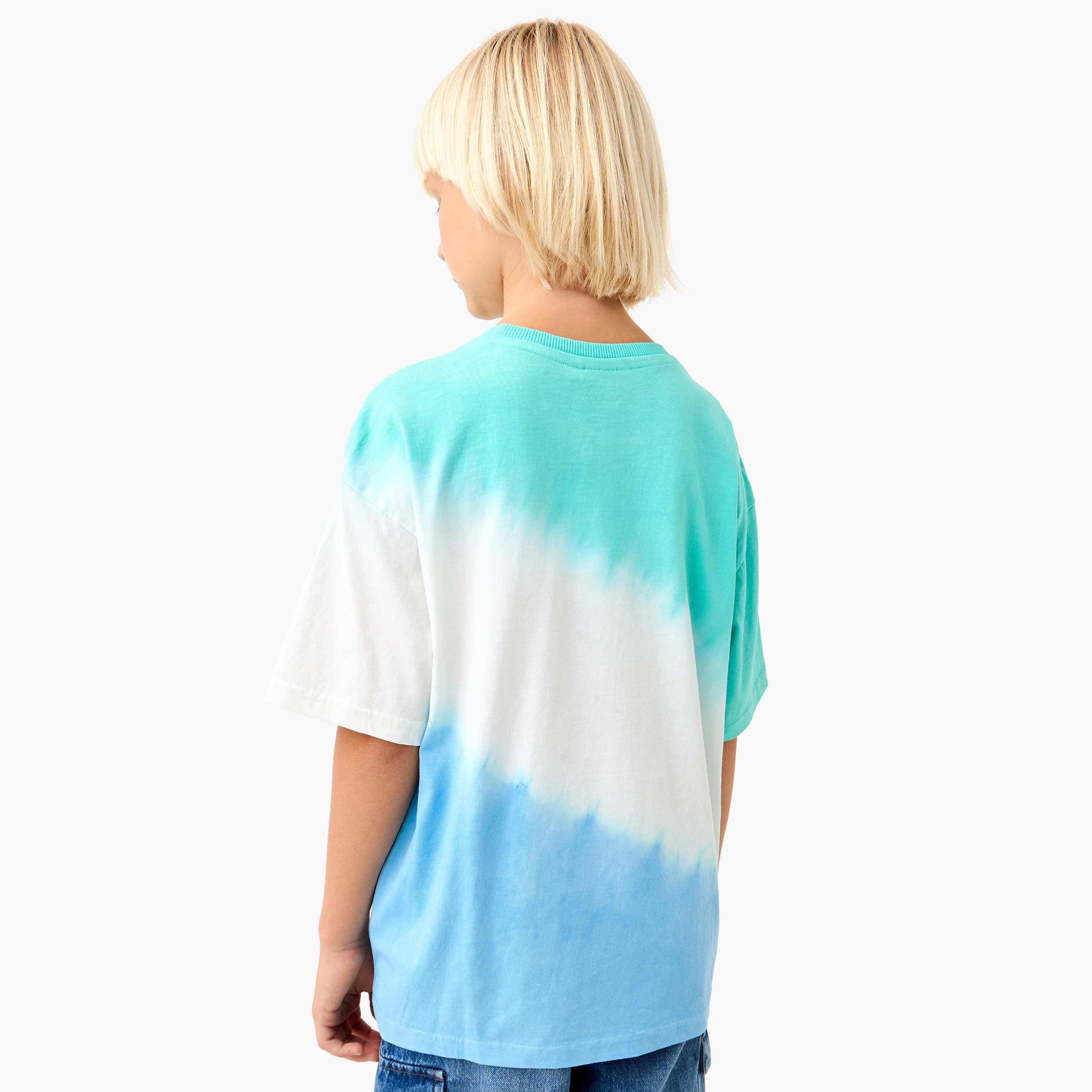 Disney Stitch Print T-shirt with Short Sleeves-boys-clothing-tshirtsandpolos-image-3