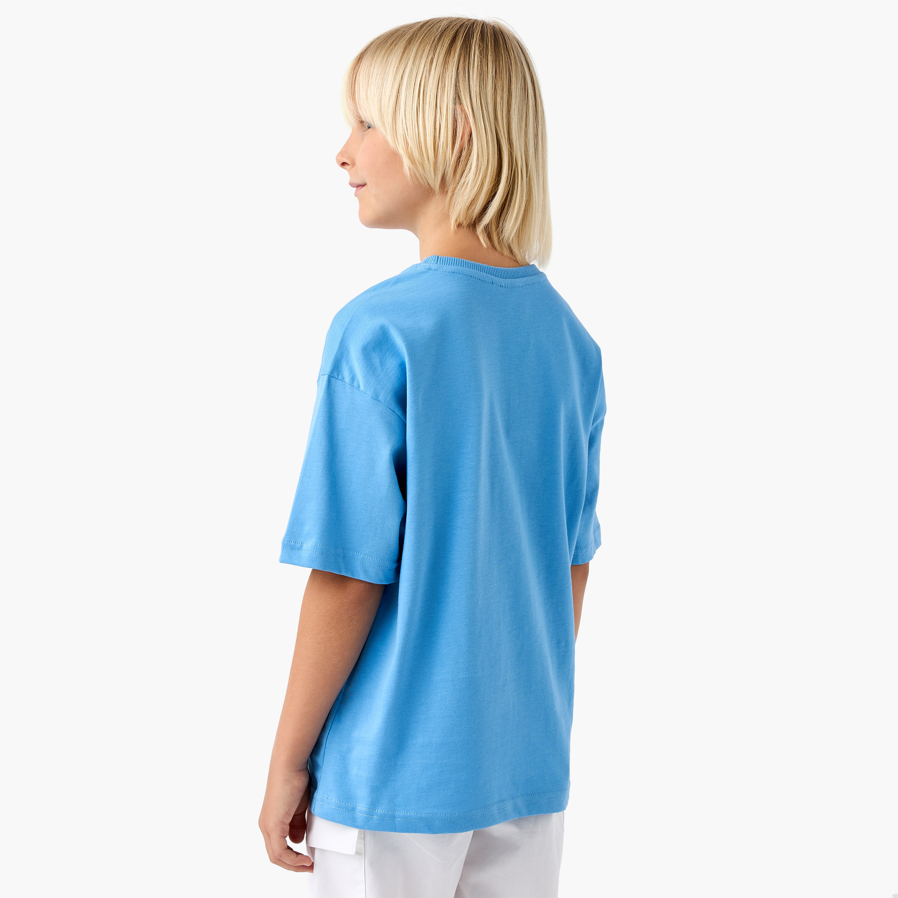 Disney Stitch Print T-shirt with Short Sleeves-boys-clothing-tshirtsandpolos-image-3