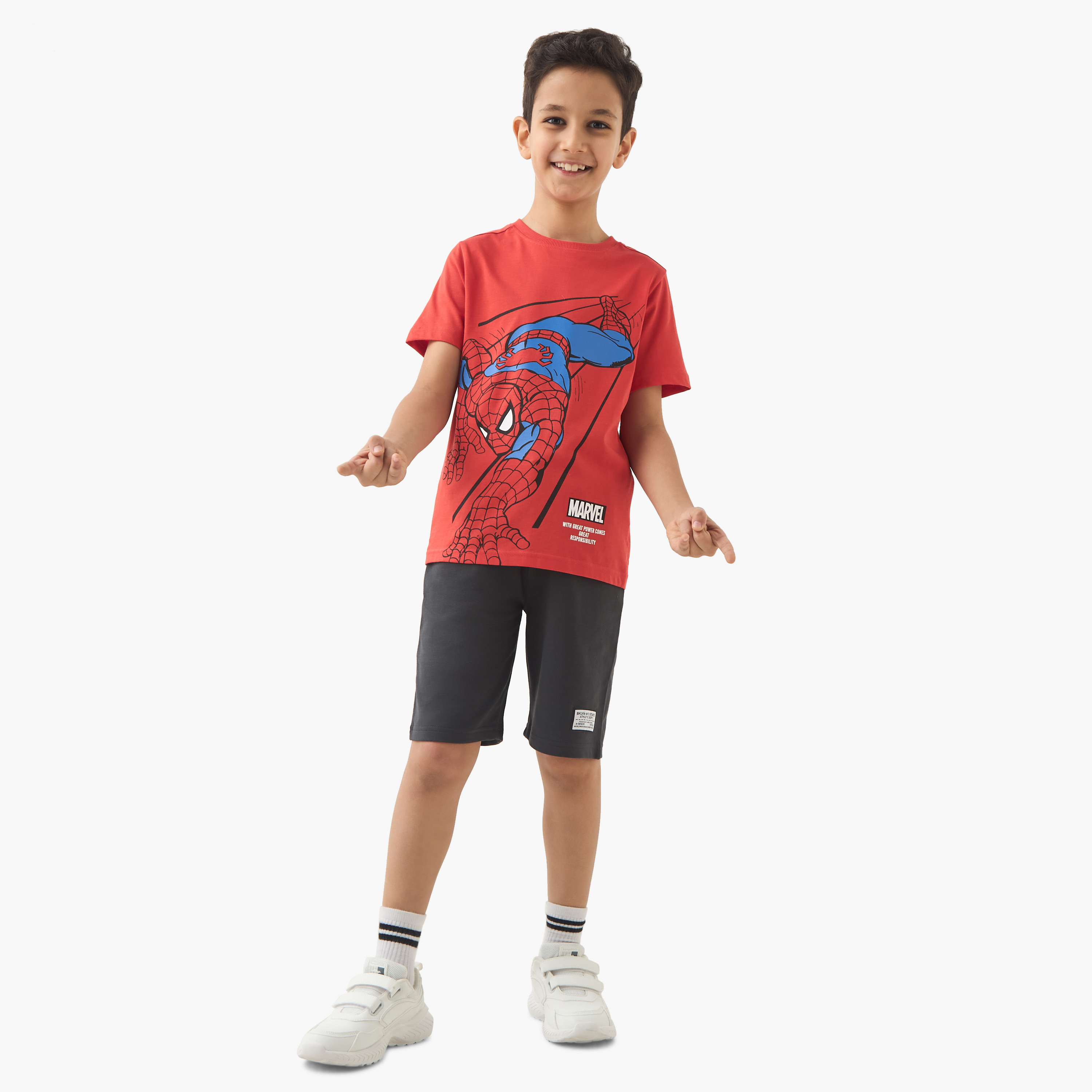 Marvel Spider-Man Print T-shirt-boys-clothing-tshirtsandpolos-image-2