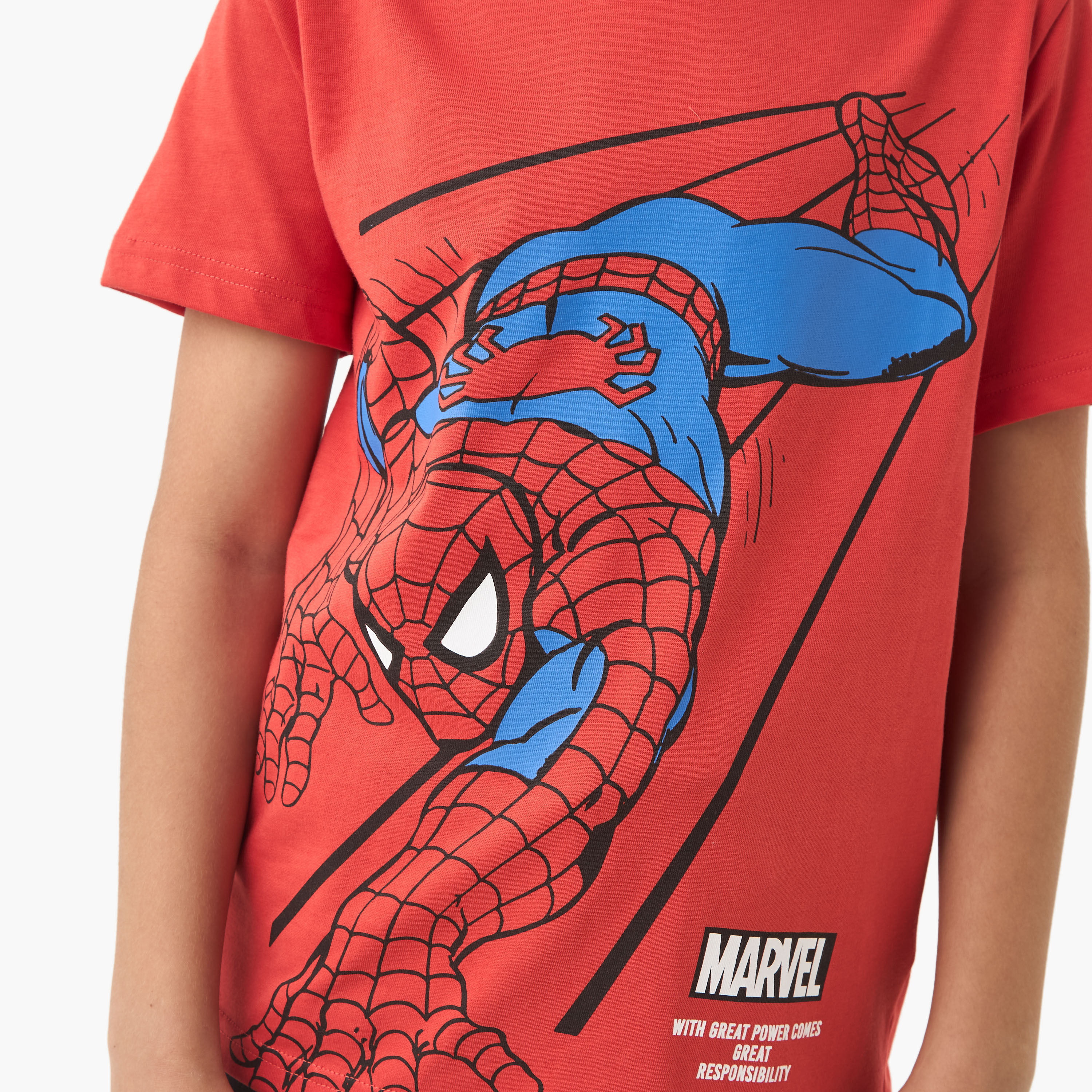 Marvel Spider-Man Print T-shirt-boys-clothing-tshirtsandpolos-image-4
