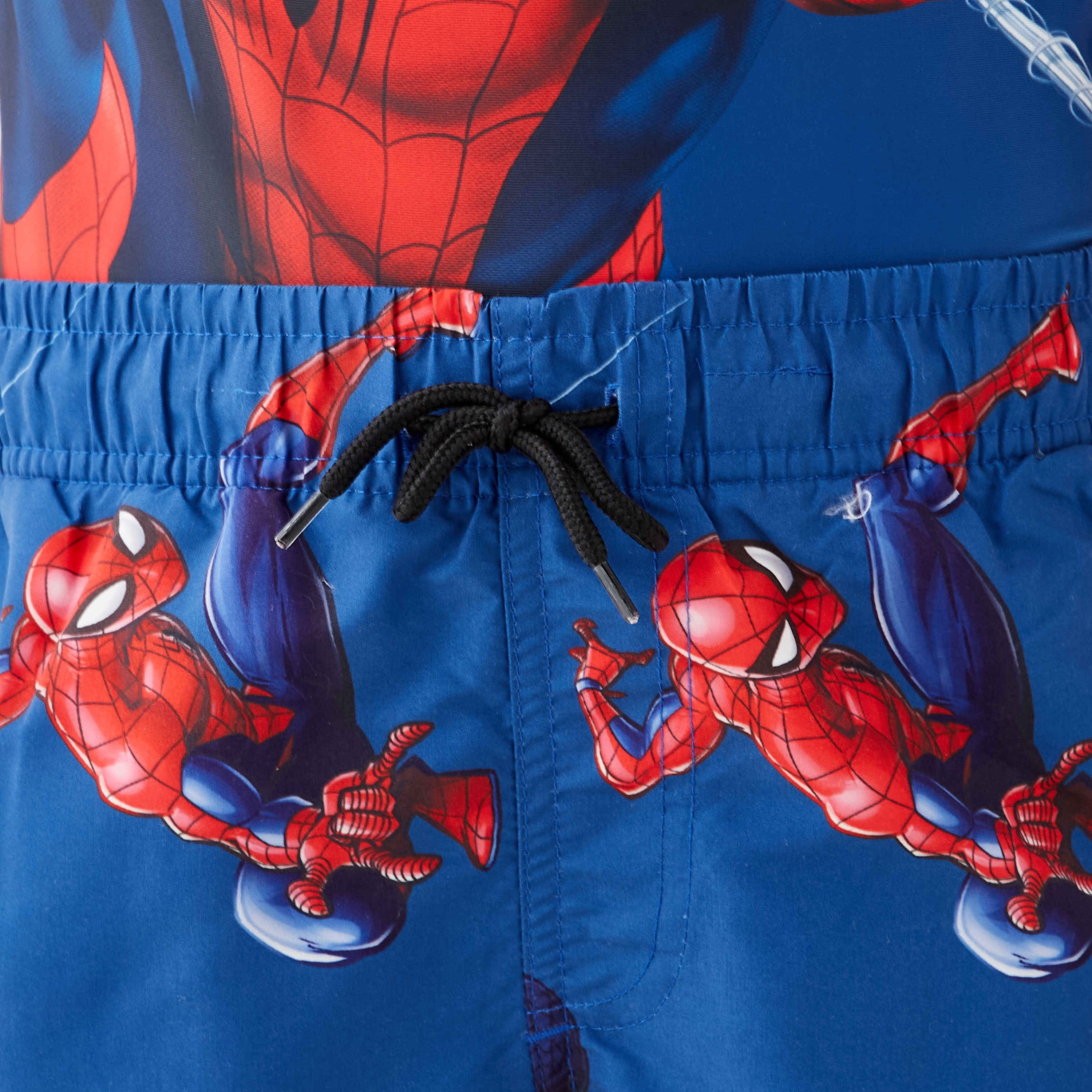 Spider-Man Graphic Print Swim T-shirt and Shorts Set-boys-clothing-swimwear-image-6