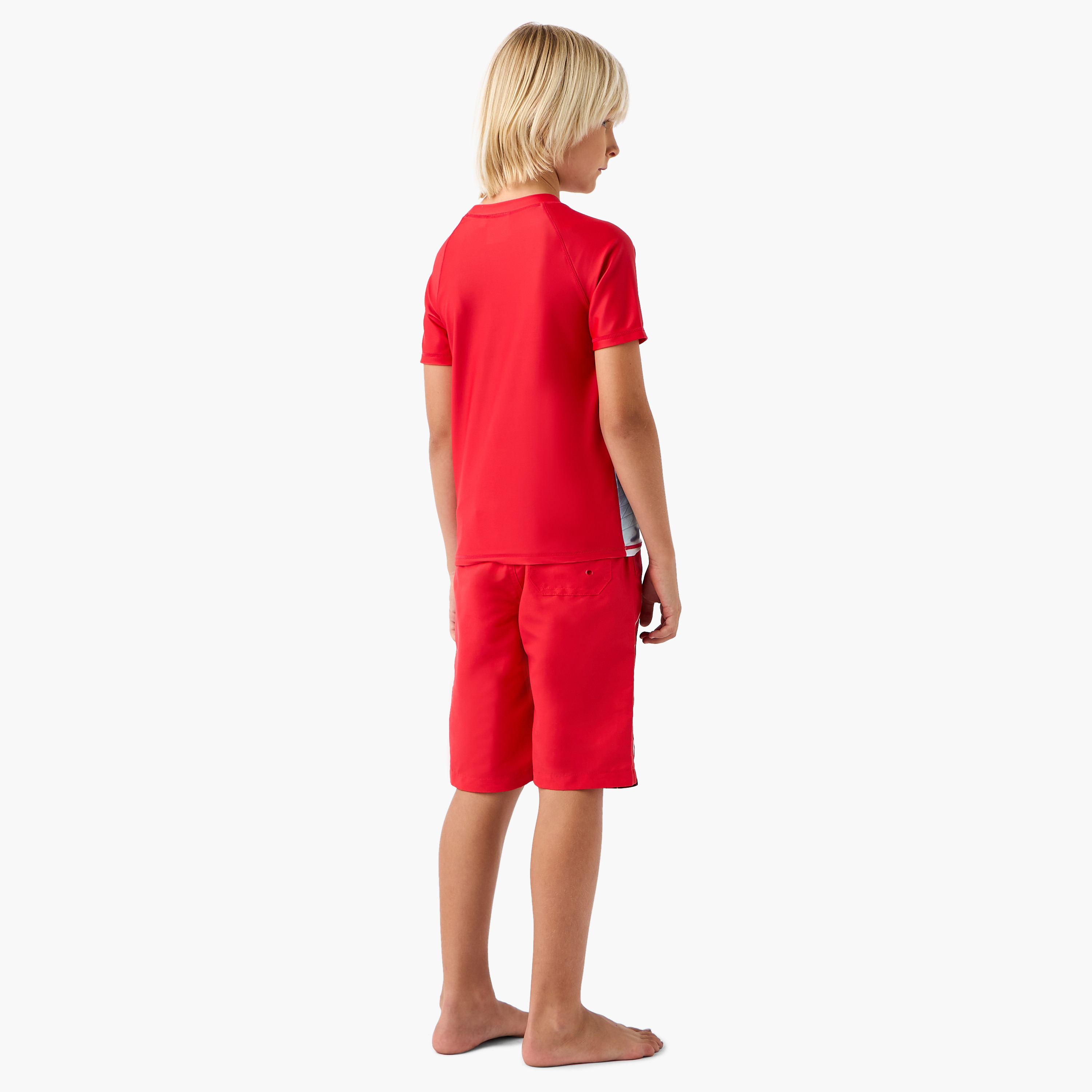 طقم شورت وتيشيرت سباحة بطبعات سبايدرمان-boys-clothing-sportswear-swimwear-image-4