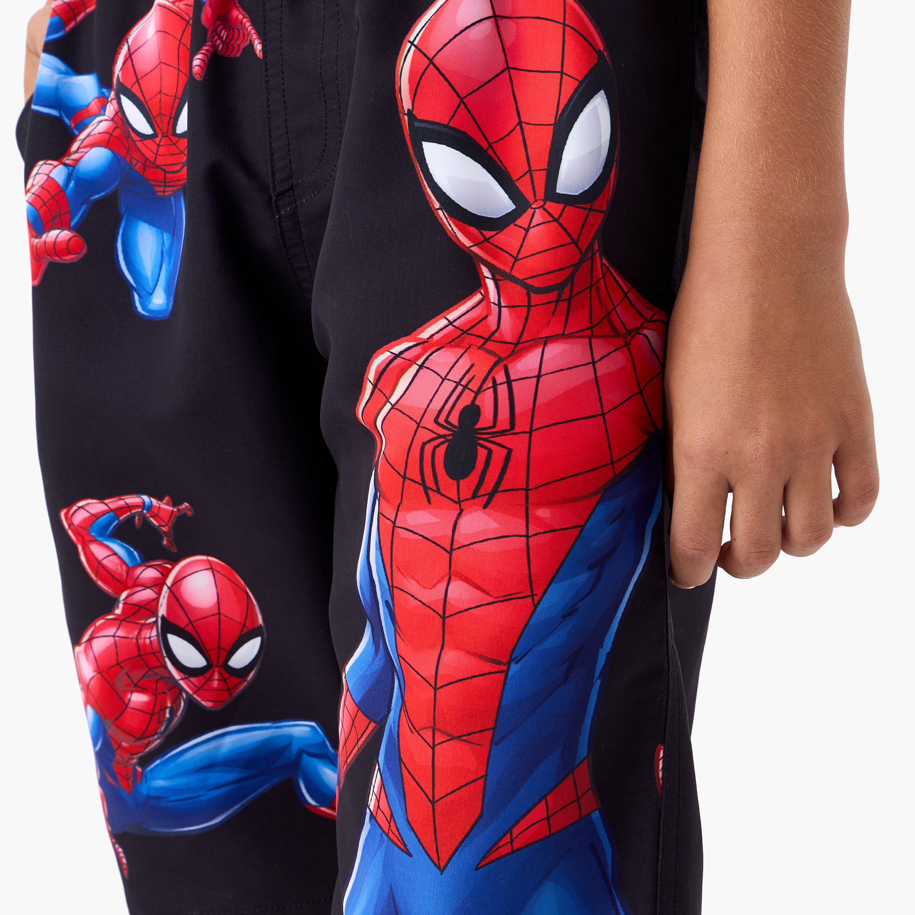 Spider-Man Print Swim Shorts-sports-boys-clothing-swimwear-image-5