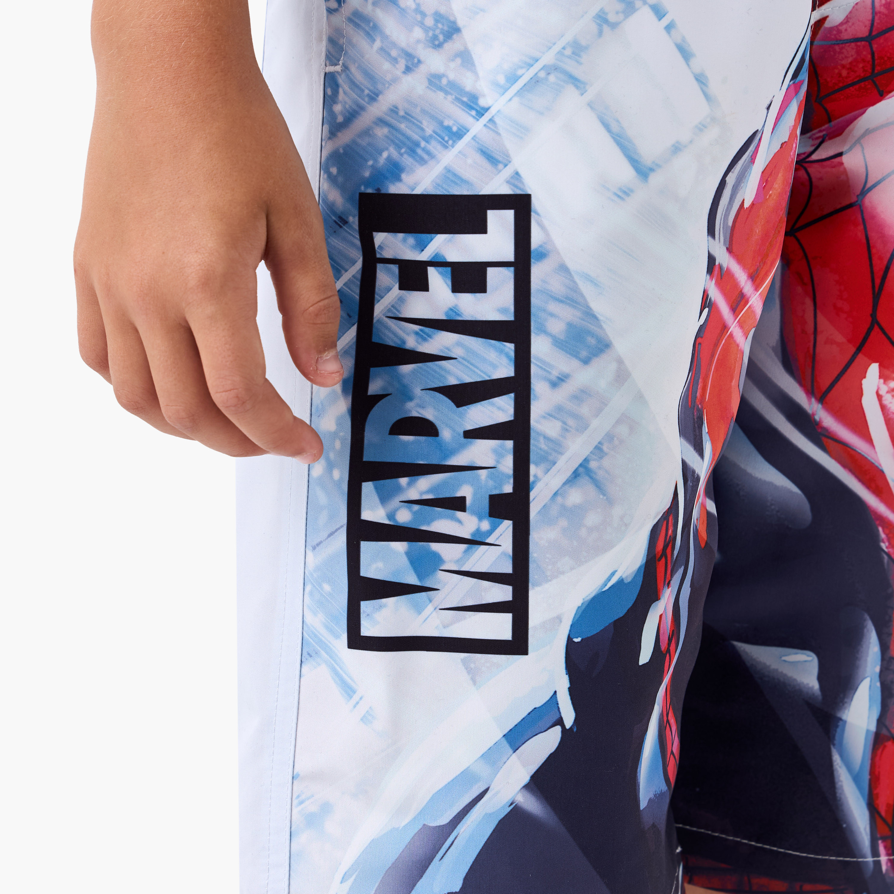 شورت سباحة بطبعات سبايدرمان ورباط إغلاق-sports-boys-clothing-swimwear-image-1