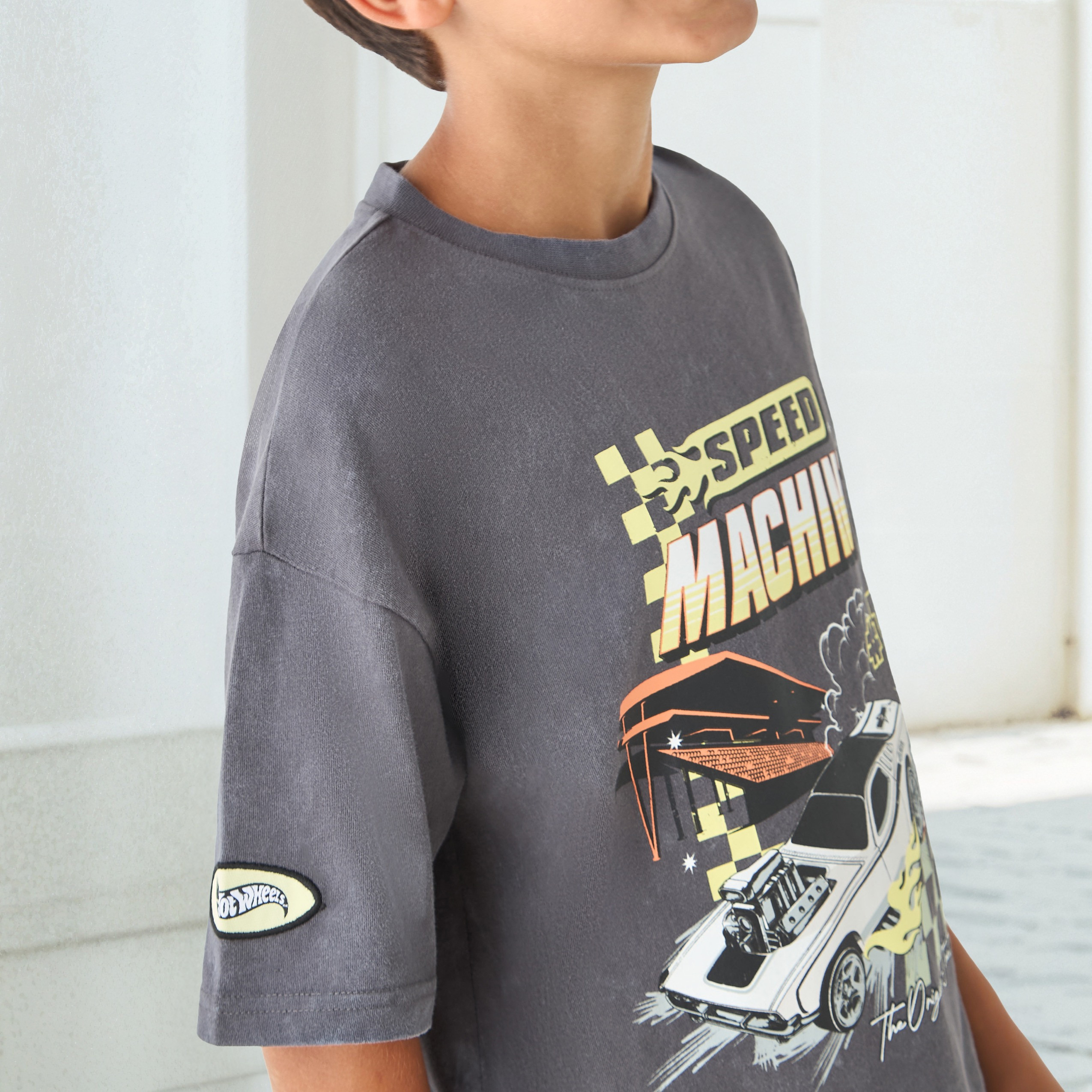 Graphic Print T-shirt with Short Sleeves-boys-clothing-tshirtsandpolos-image-4