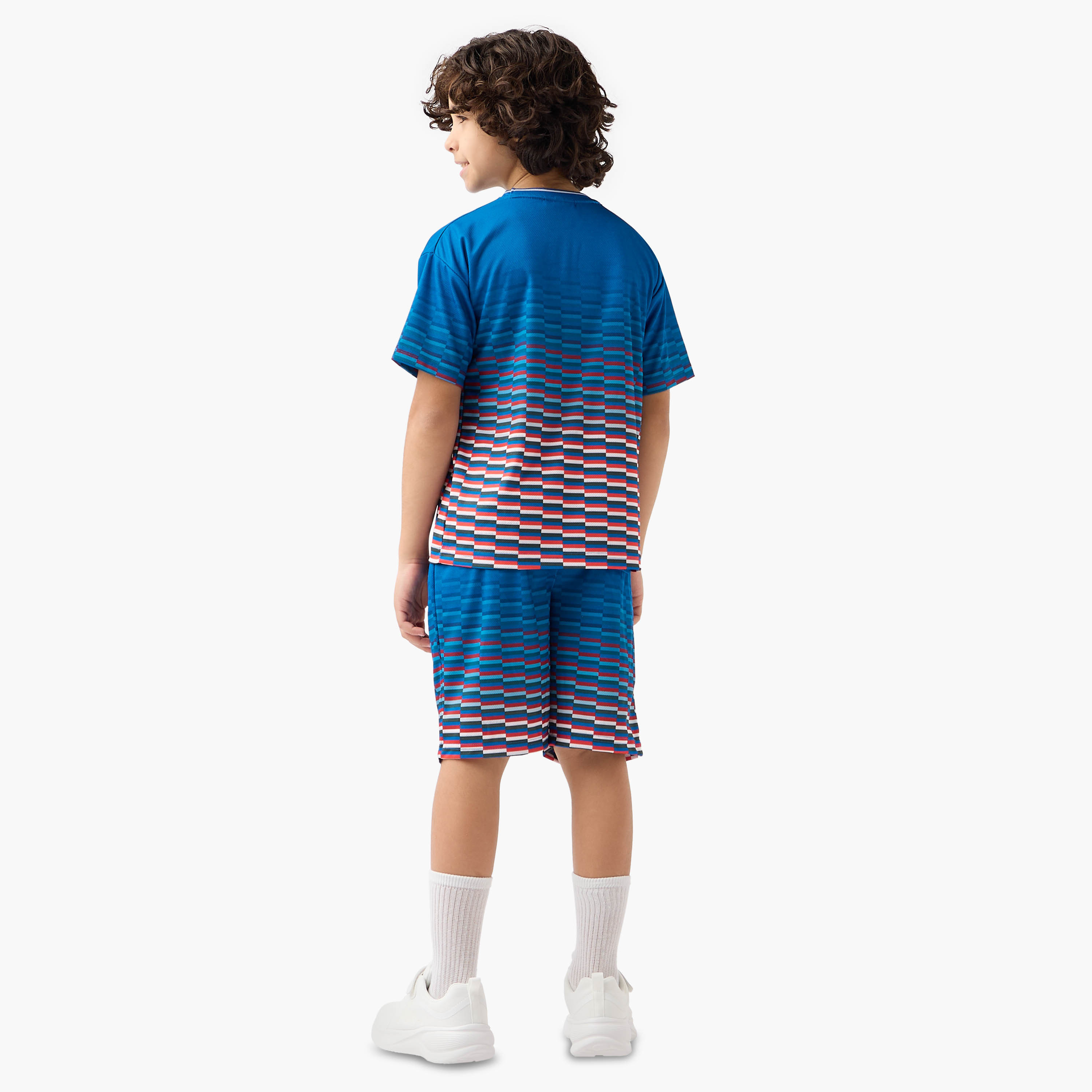 Paris Saint - Germain Crew Neck Short Sleeves T-shirt and Shorts Set with Pockets-boys-clothing-setsandcoords-image-4