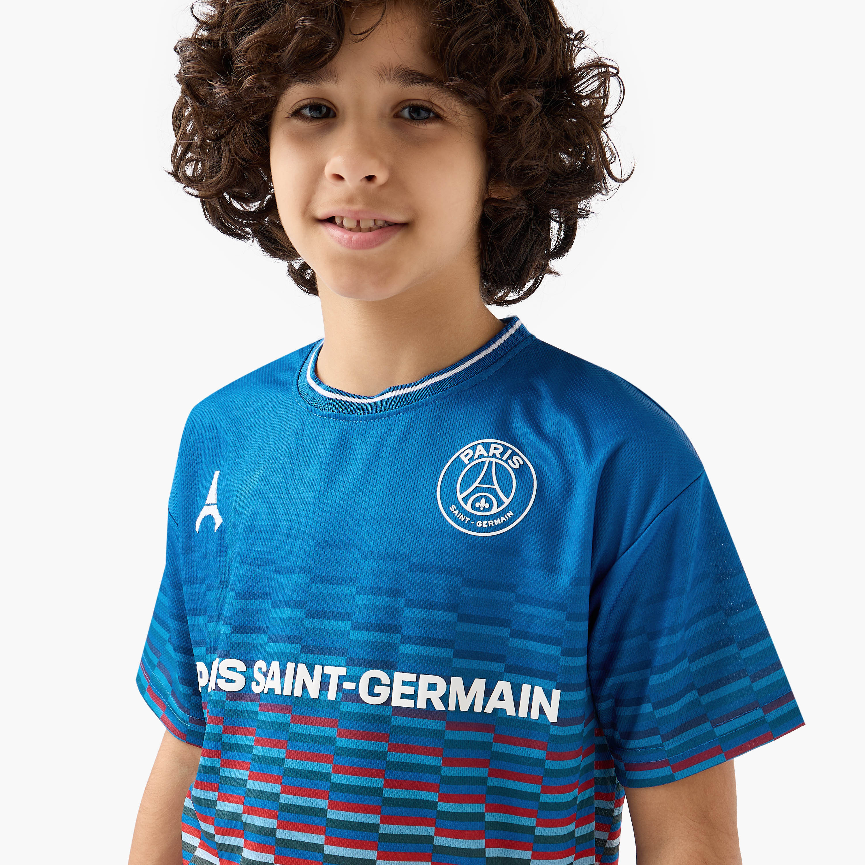 Paris Saint - Germain Crew Neck Short Sleeves T-shirt and Shorts Set with Pockets-boys-clothing-setsandcoords-image-5