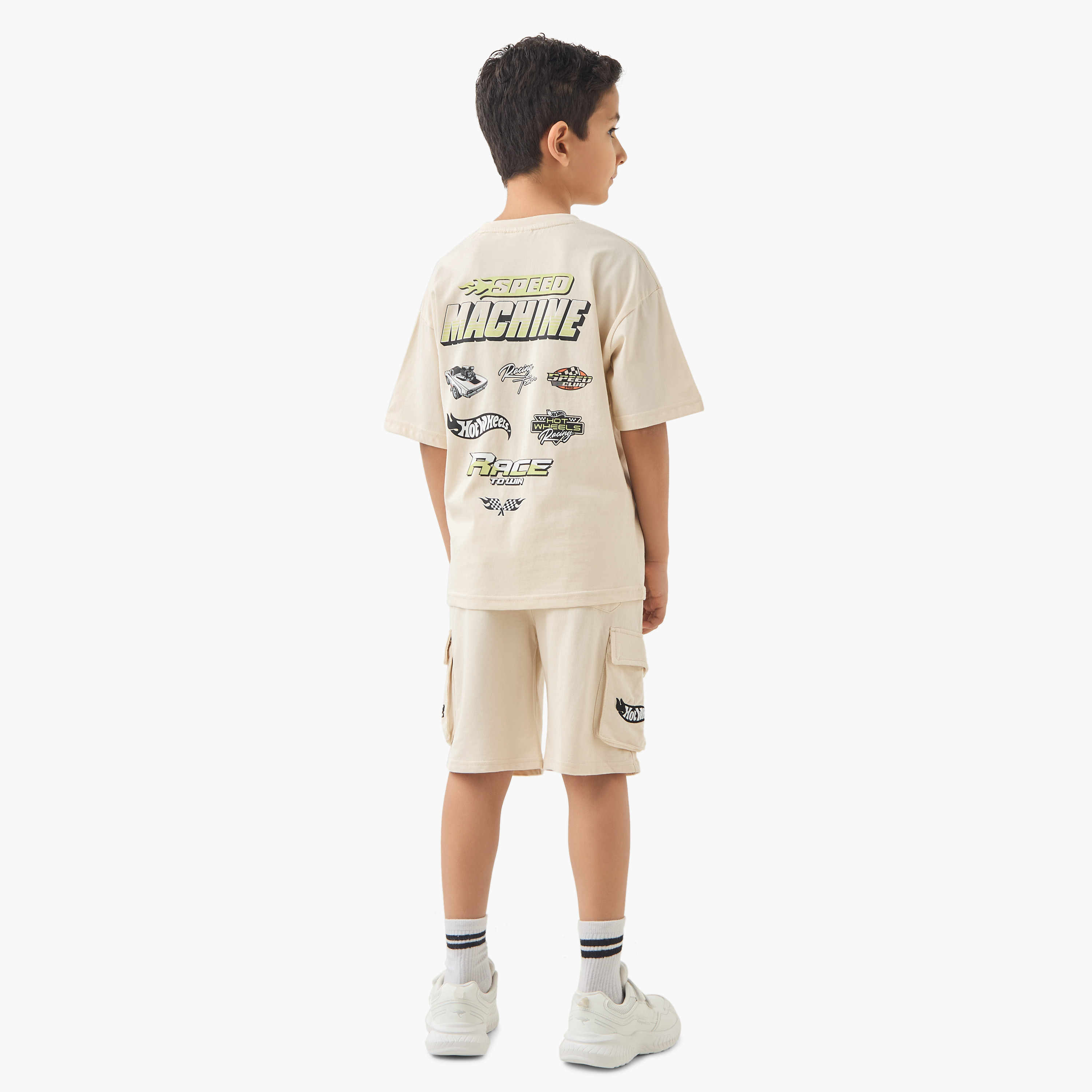 طقم تيشيرت وشورت بطبعات هوت ويلز-boys-clothing-setsandcoords-image-4