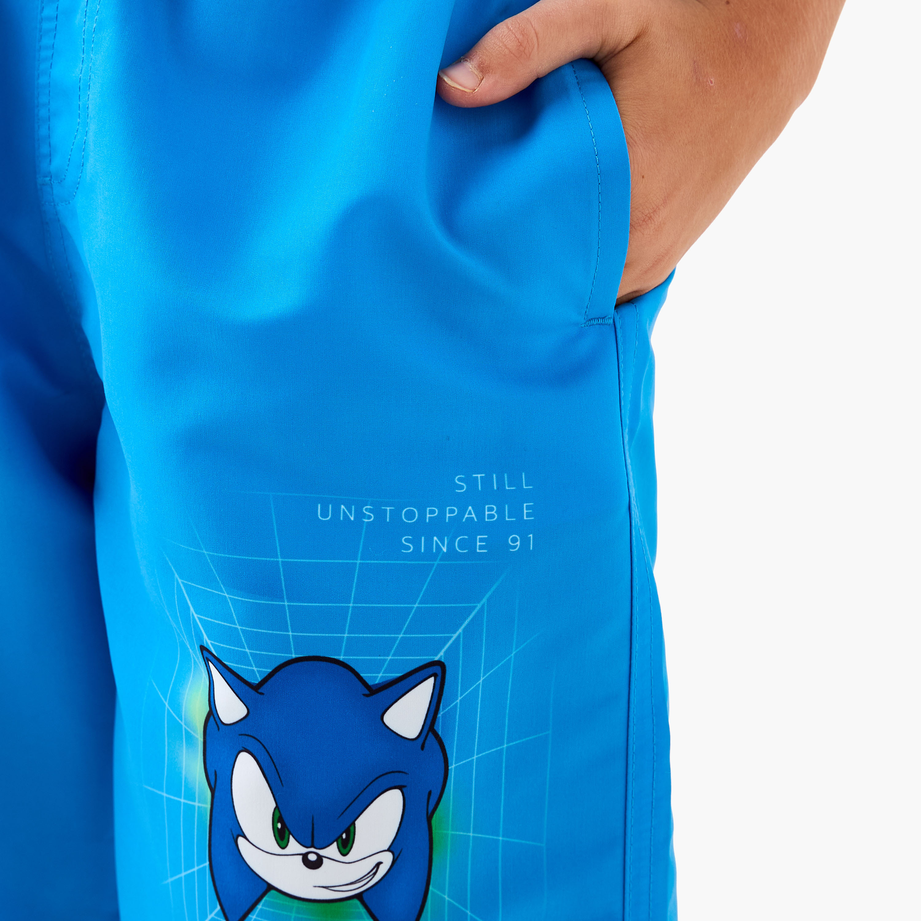 Sonic the Hedgehog Print Rashguard and Swim Shorts Set-boys-clothing-sportswear-swimwear-image-5