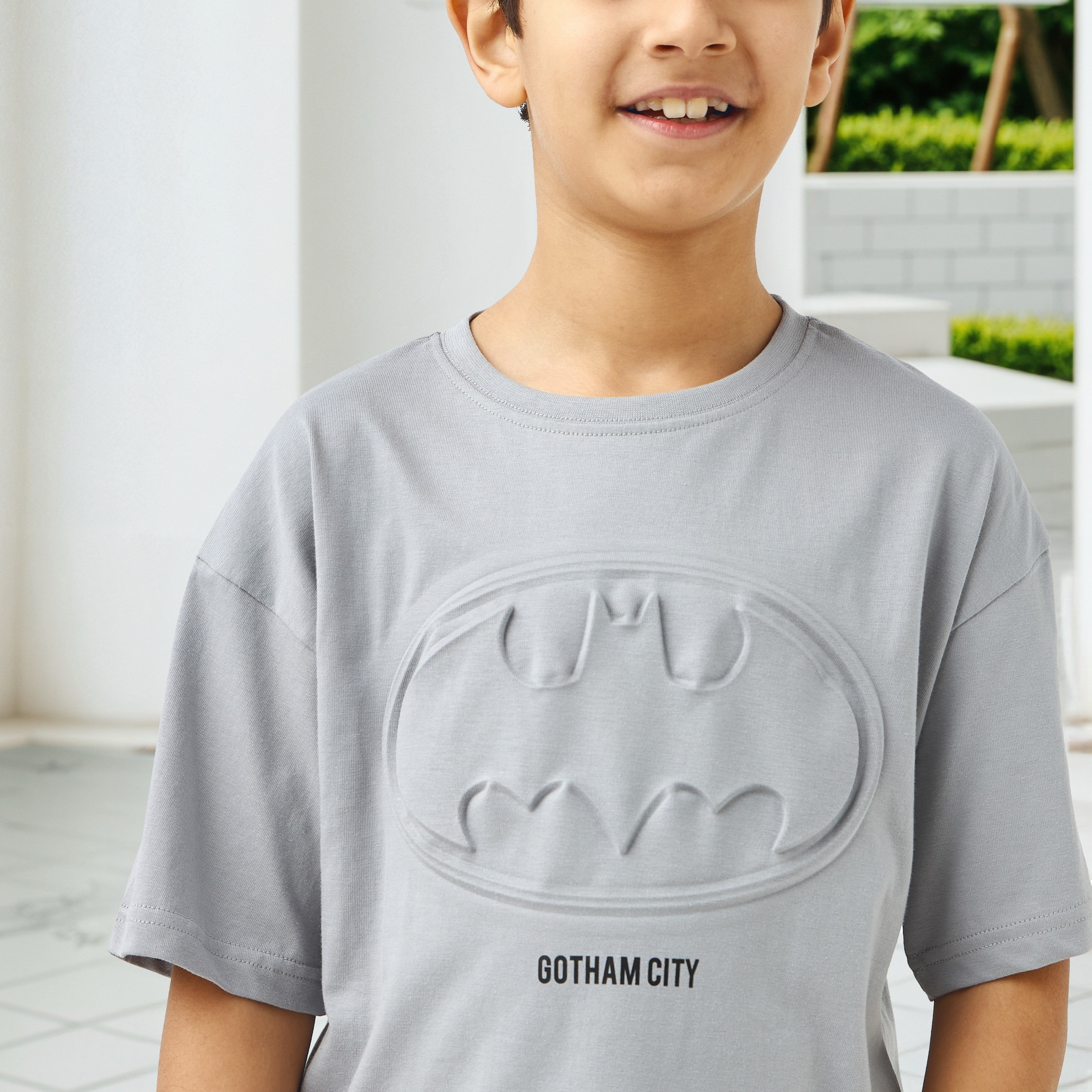 Batman Print T-shirt with Short Sleeves-boys-clothing-tshirtsandpolos-image-4