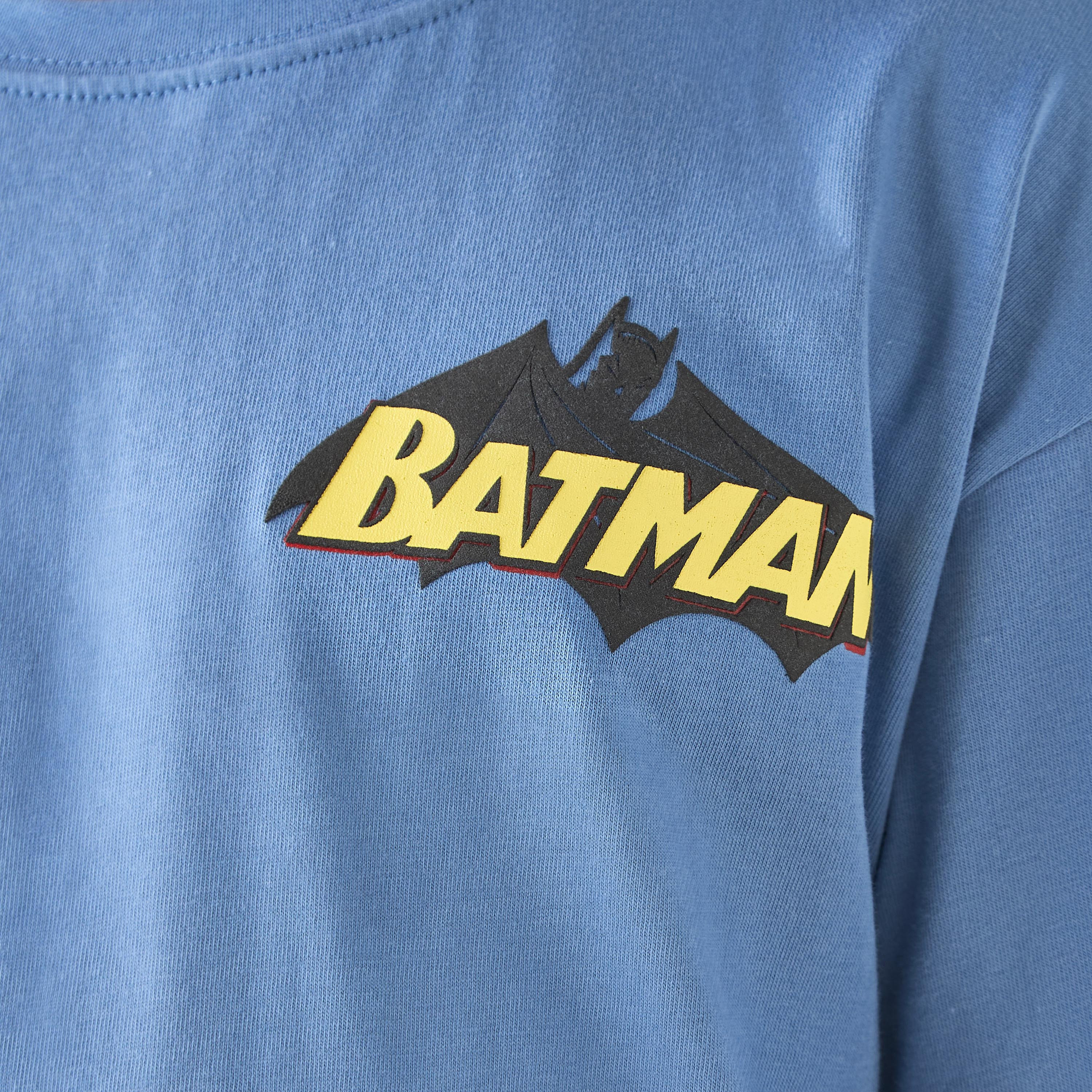 Batman Print T-shirt with Short Sleeves-boys-clothing-tshirtsandpolos-image-5