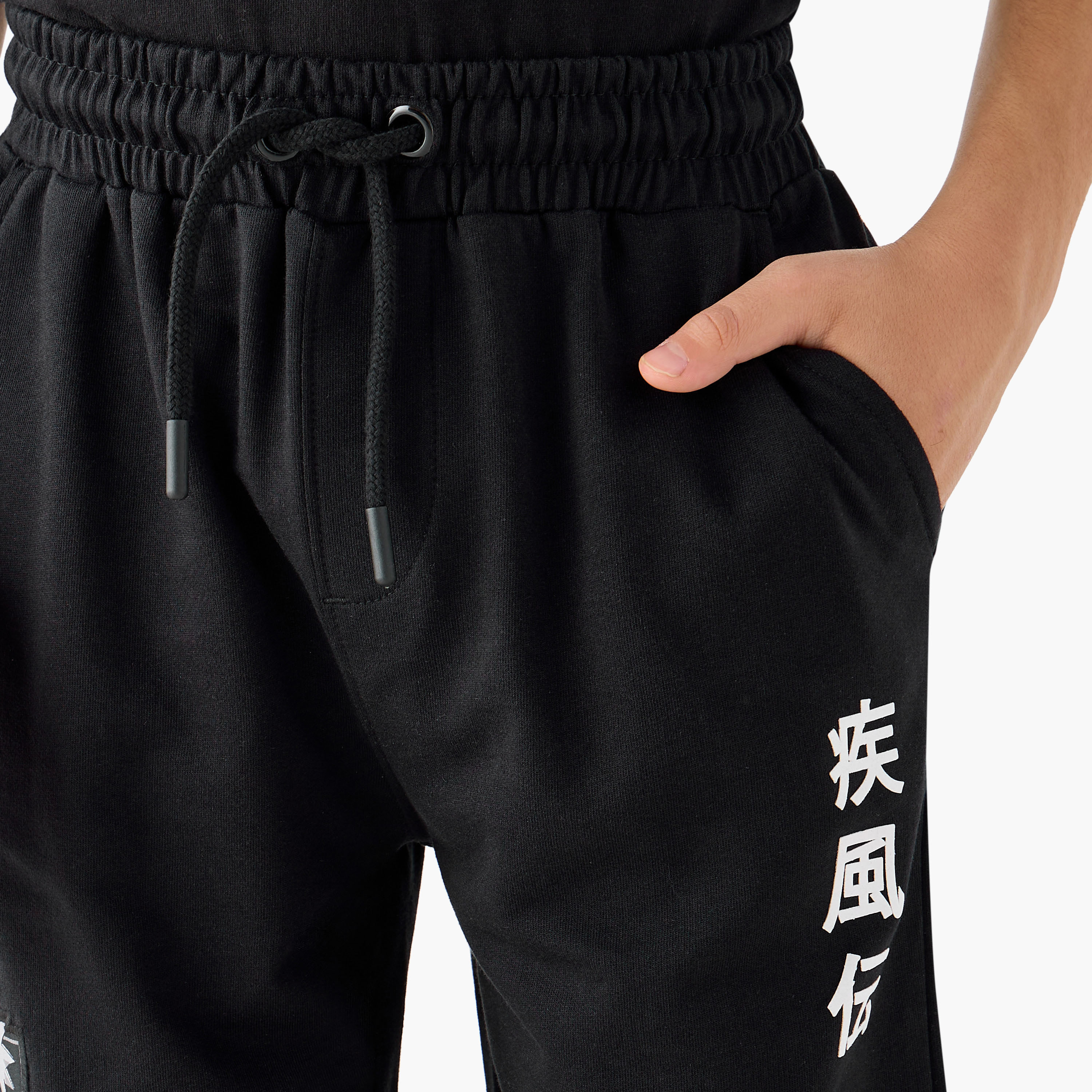 TV Tokyo Printed Shorts with Elasticated Drawstring and Pockets-boys-clothing-bottoms-shorts-image-4