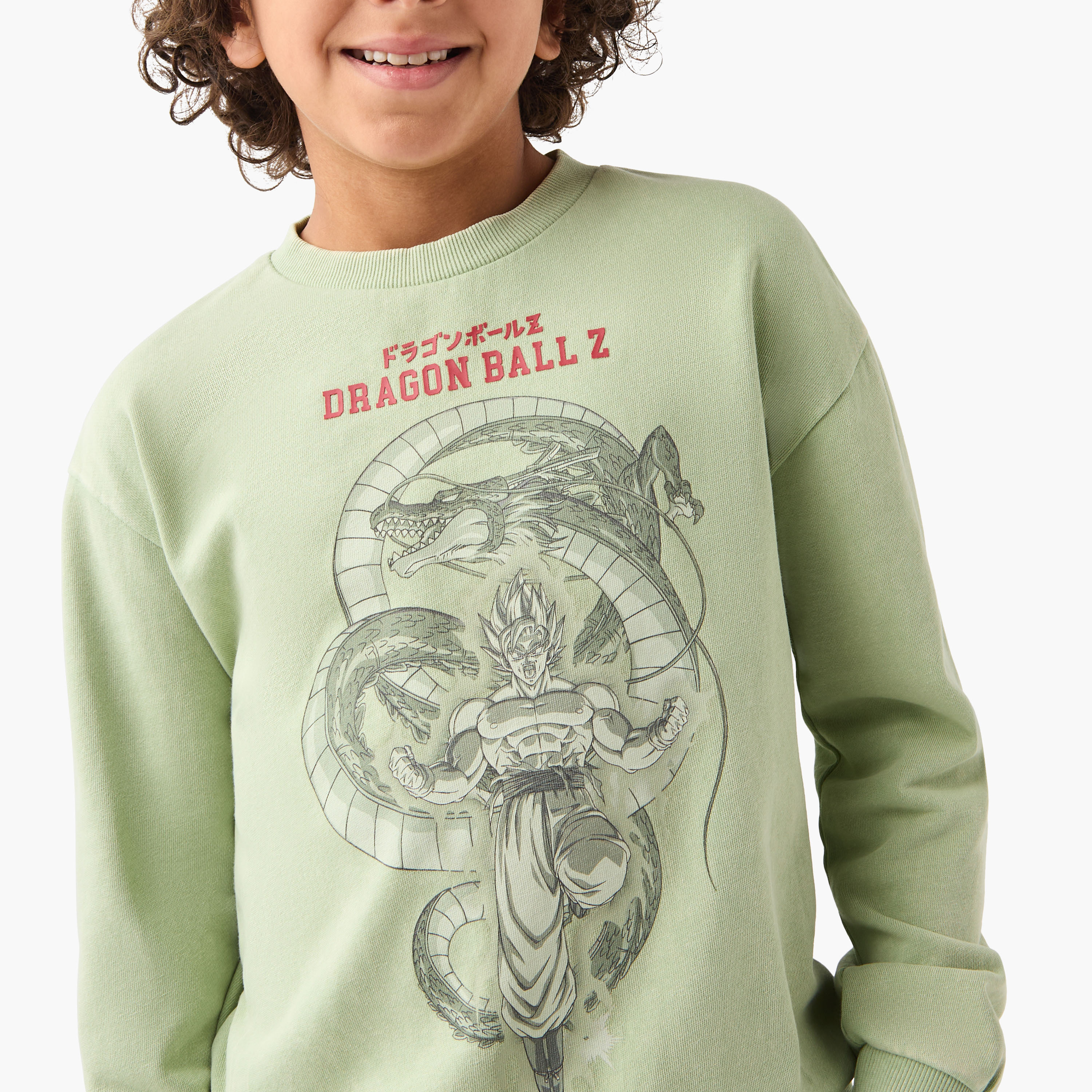Spacetoon Dragonball Z Print Sweatshirt and Jogger Set-boys-clothing-setsandcoords-image-5