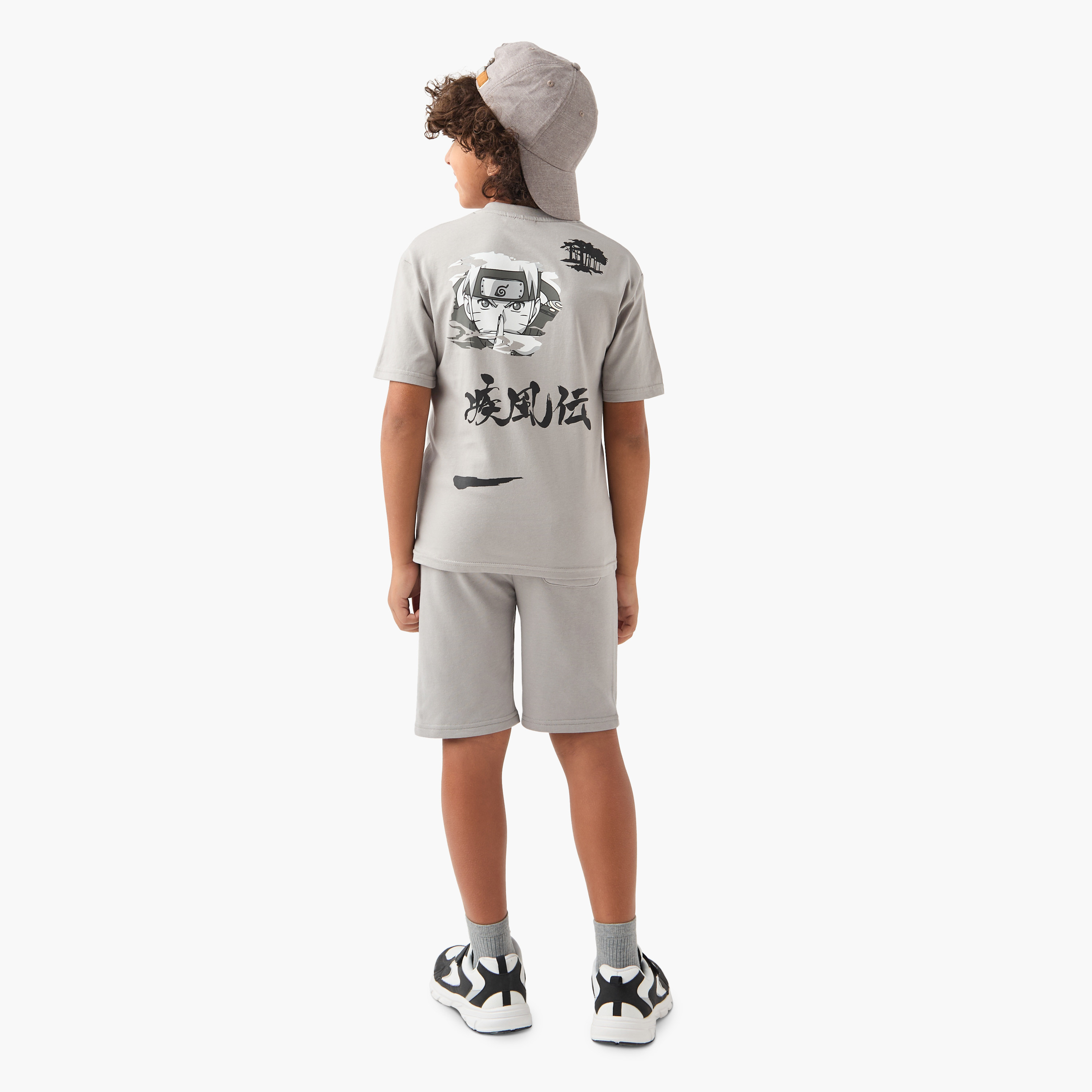طقم تيشيرت وشورت بطبعات ناروتو من تي في طوكيو-boys-clothing-setsandcoords-image-1