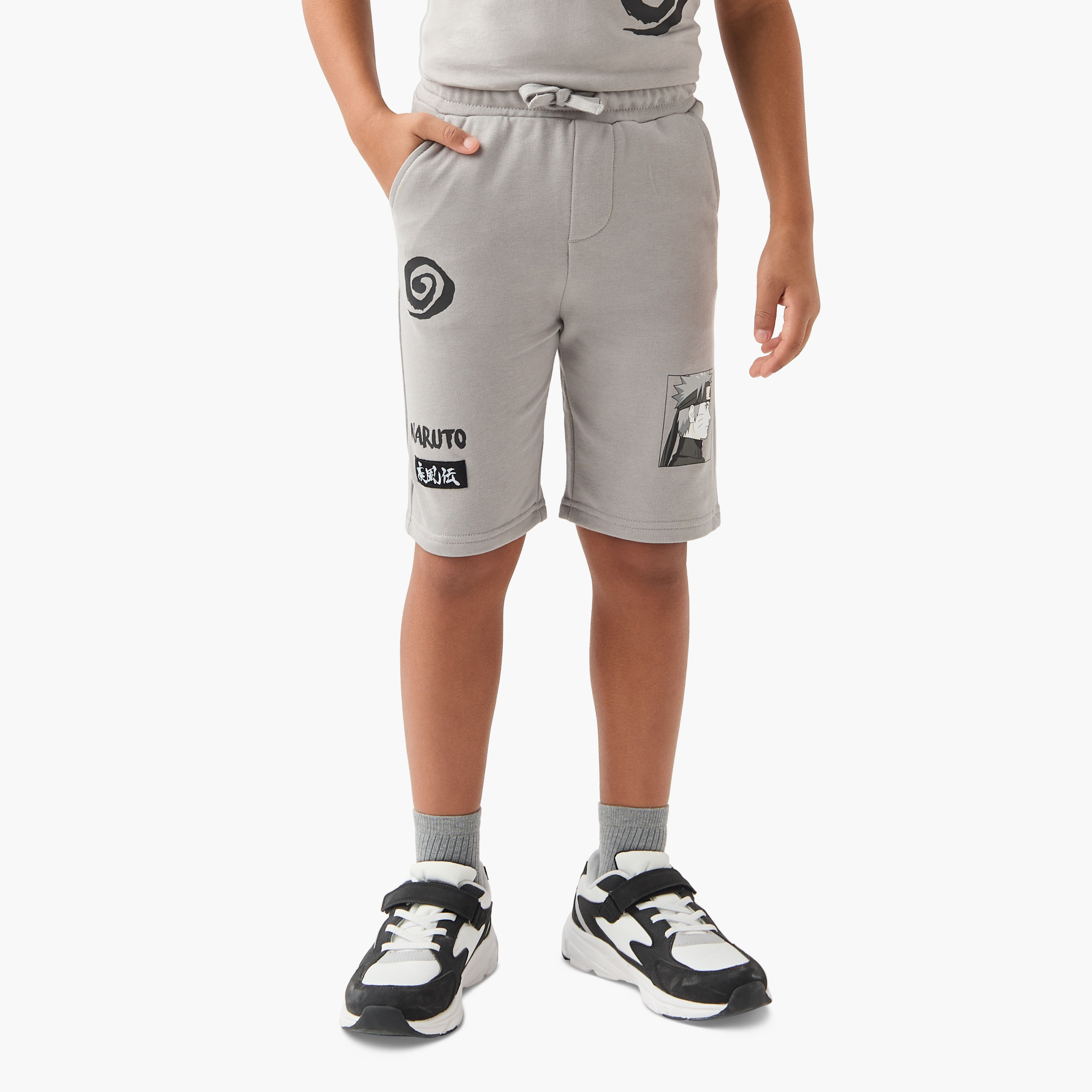 طقم تيشيرت وشورت بطبعات ناروتو من تي في طوكيو-boys-clothing-setsandcoords-image-3